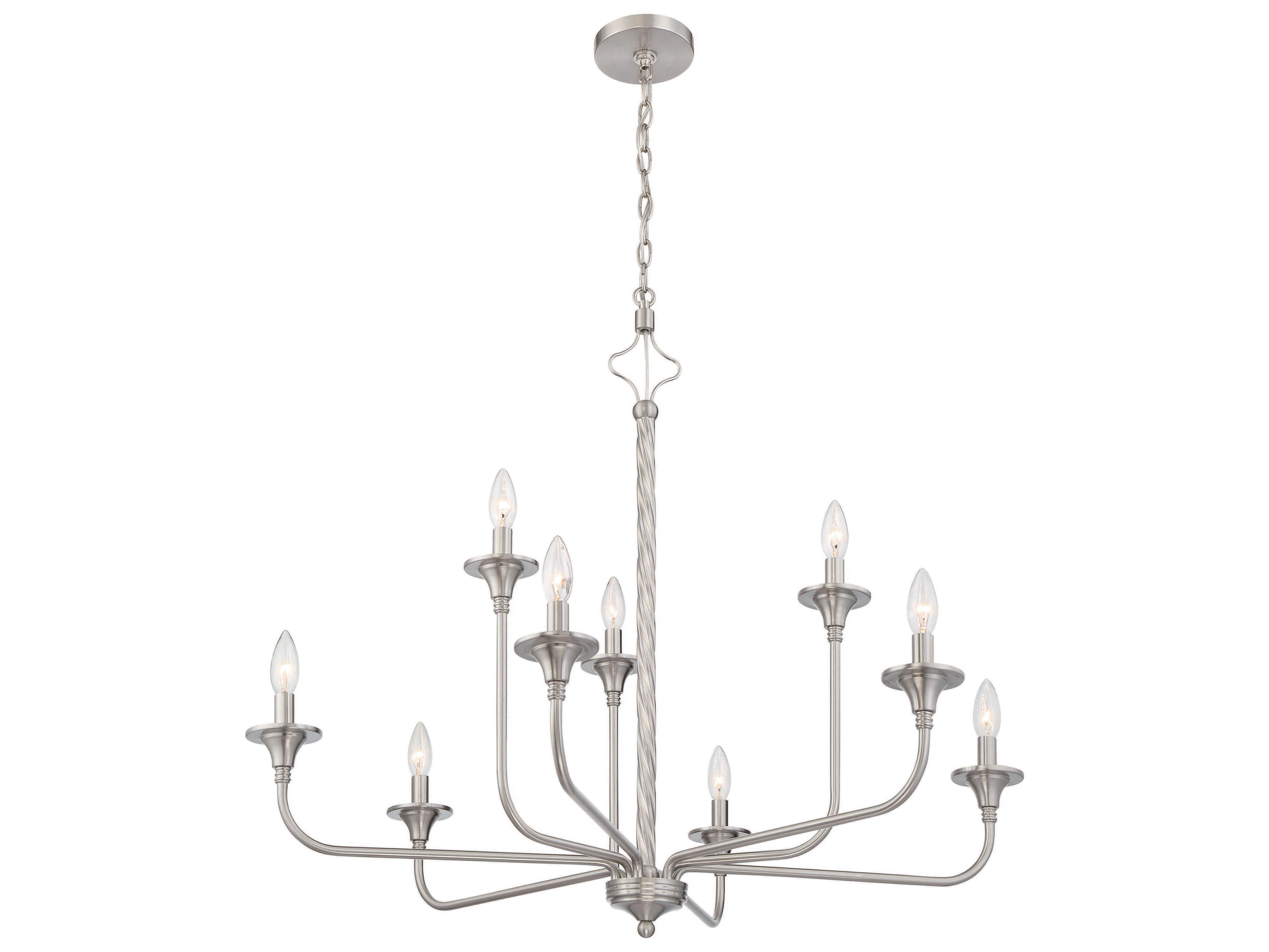 Craftmade Jolenne 9-Light Brushed Polished Nickel Chandelier