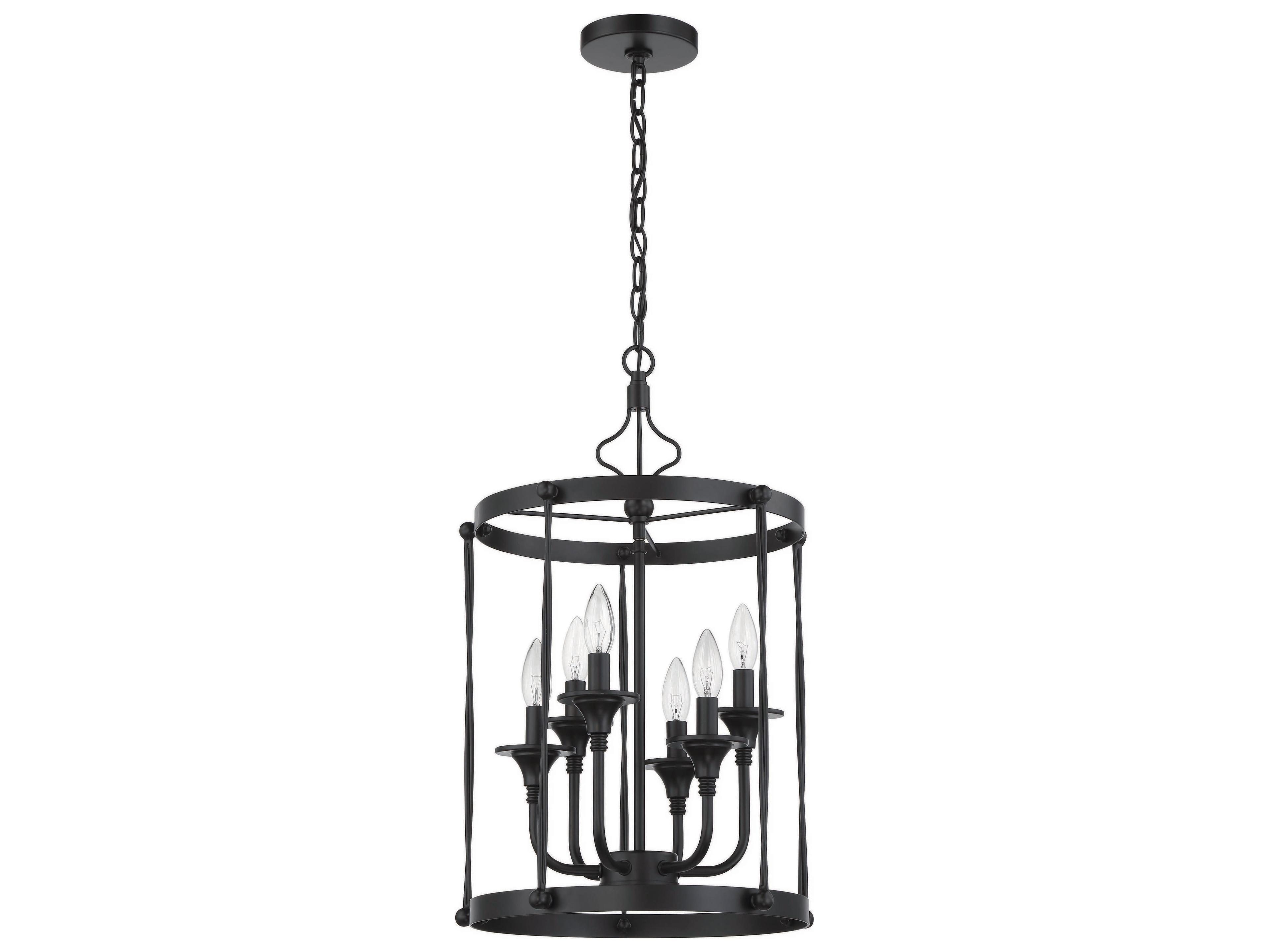 Craftmade Jolenne 6-Light Flat Black Pendant