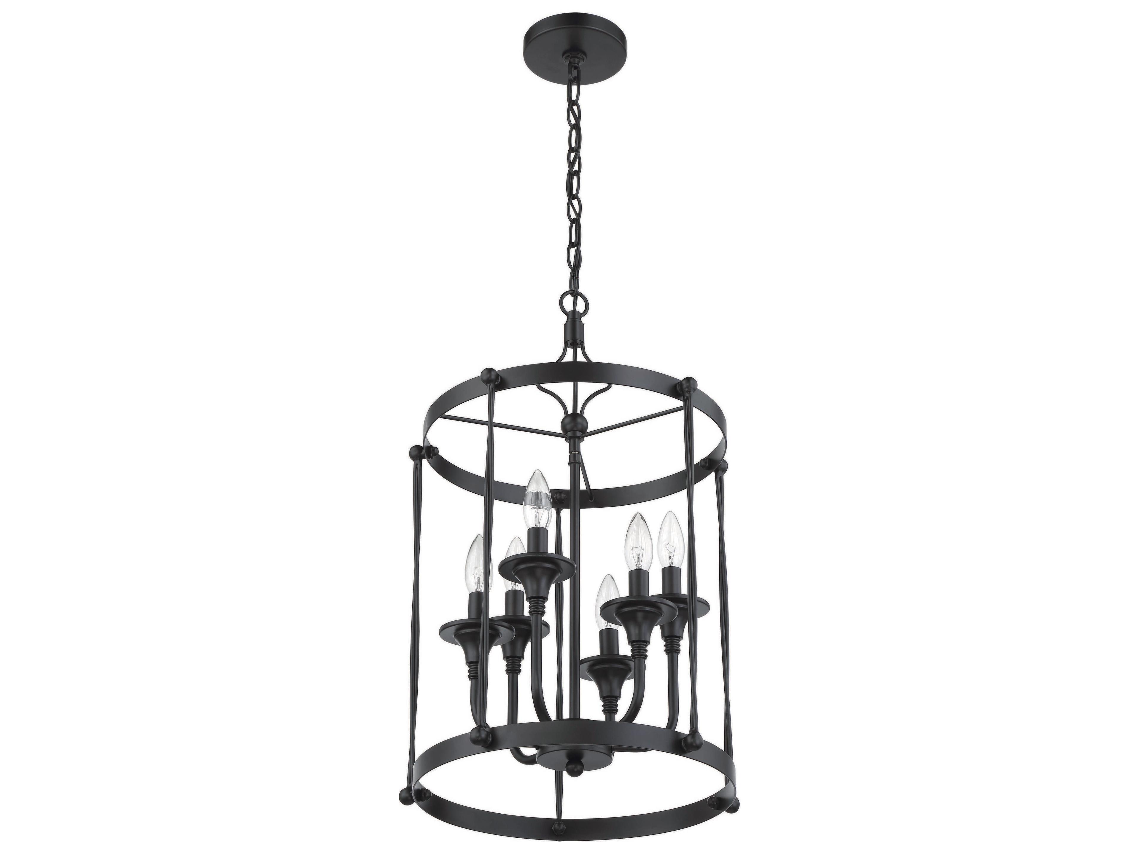 Craftmade Jolenne 6-Light Flat Black Pendant