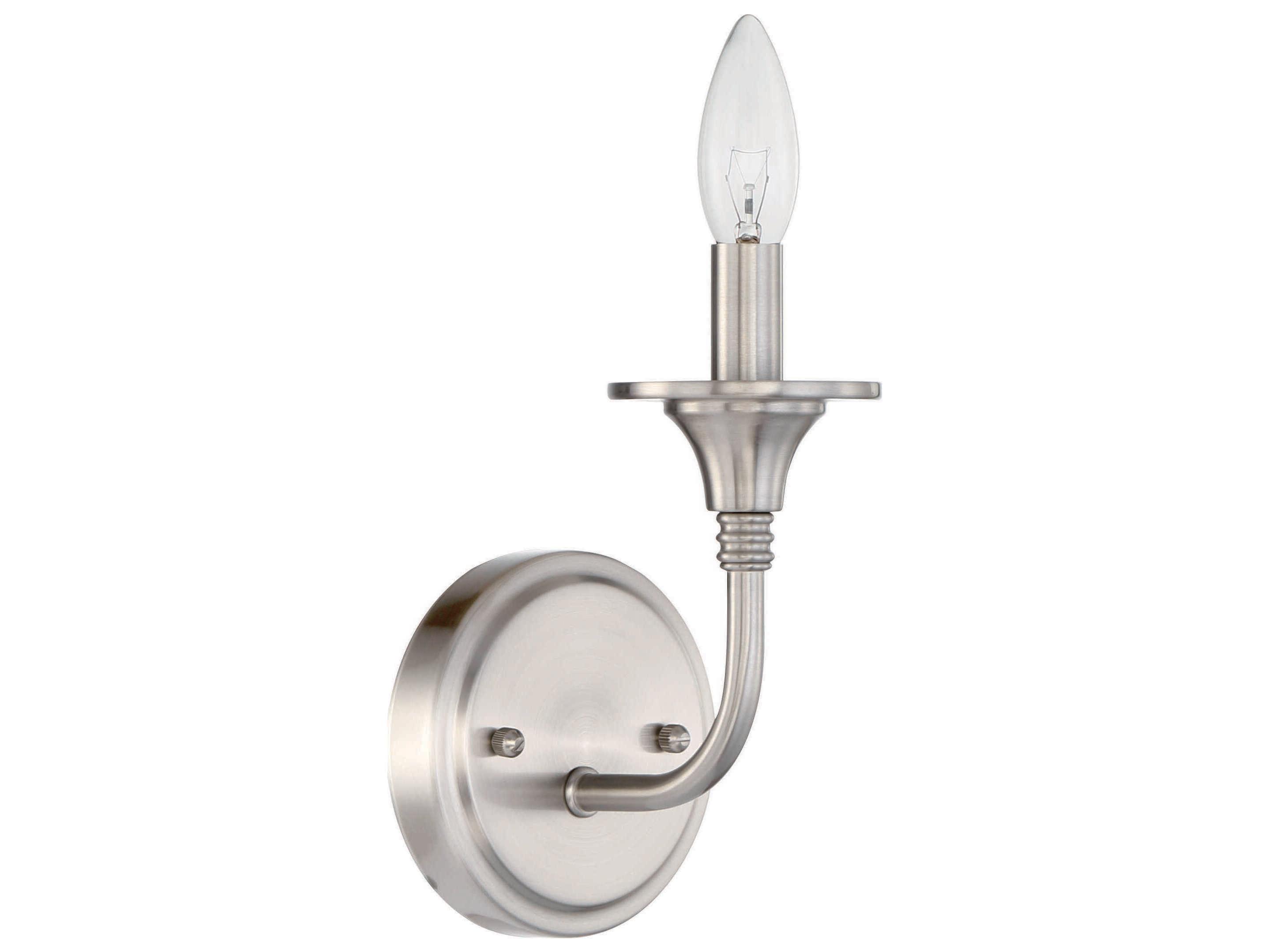 Craftmade Jolenne 1-Light Brushed Polished Nickel Wall Sconce