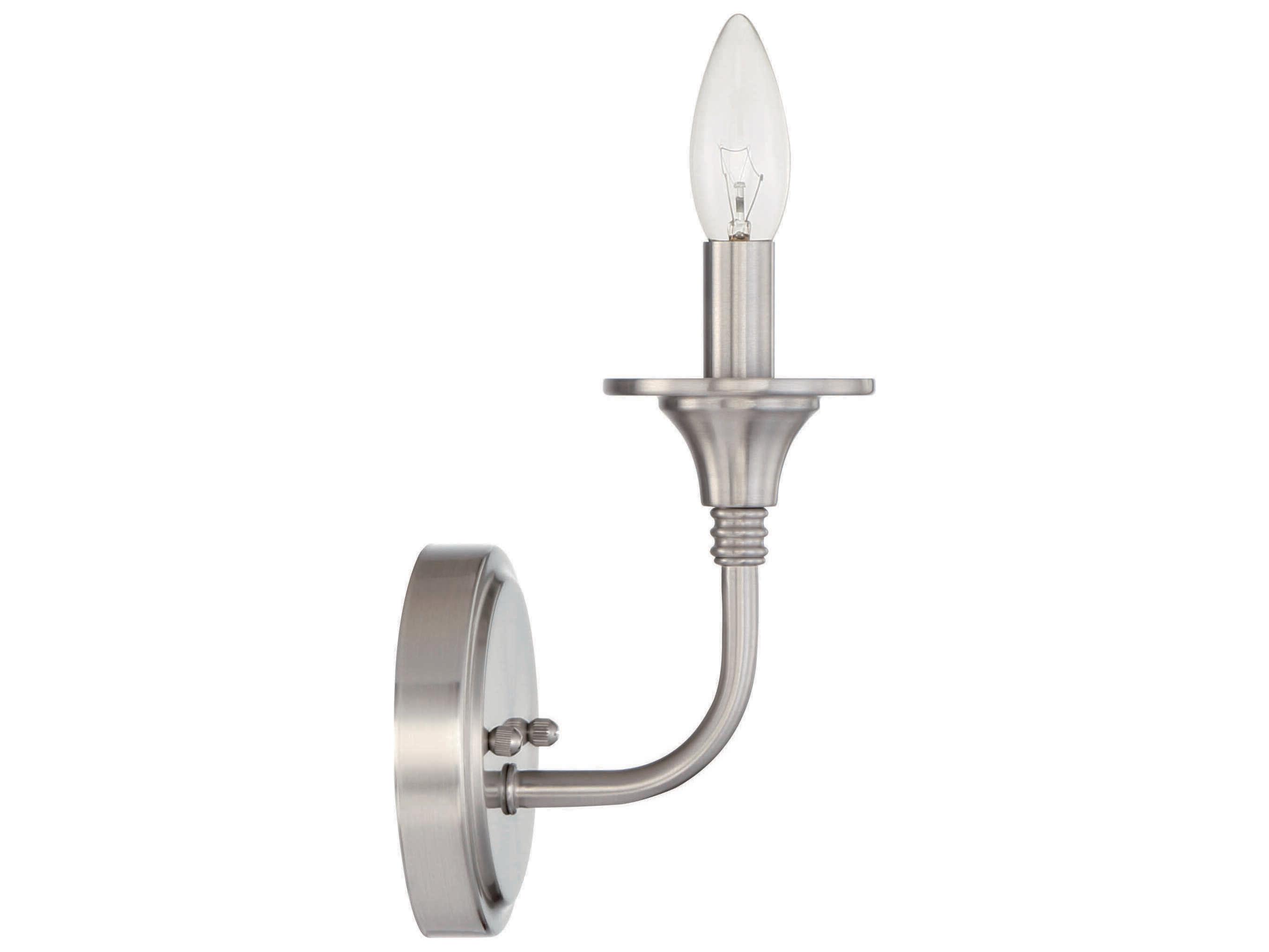Craftmade Jolenne 1-Light Brushed Polished Nickel Wall Sconce