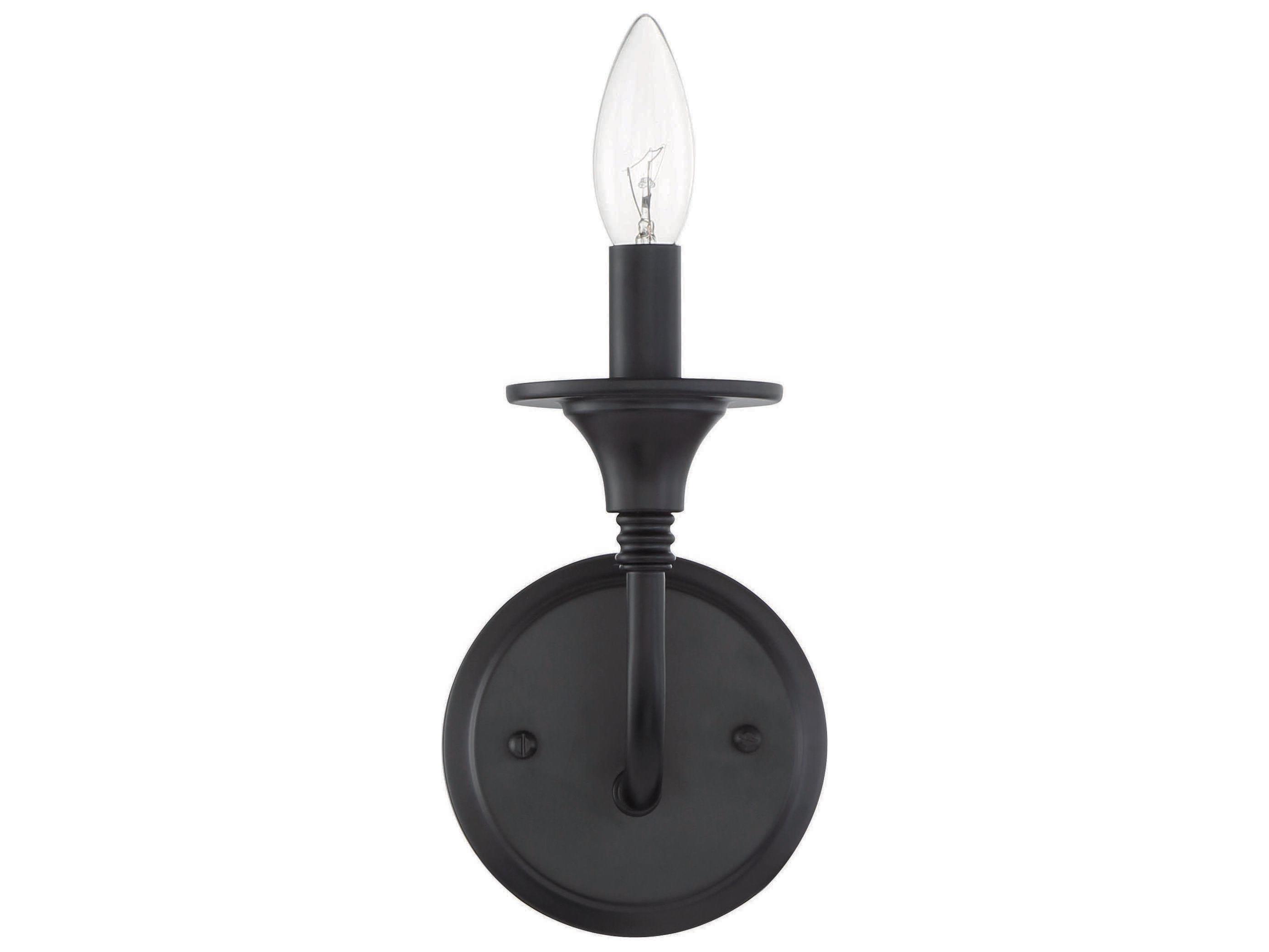 Craftmade Jolenne 1-Light Flat Black Wall Sconce