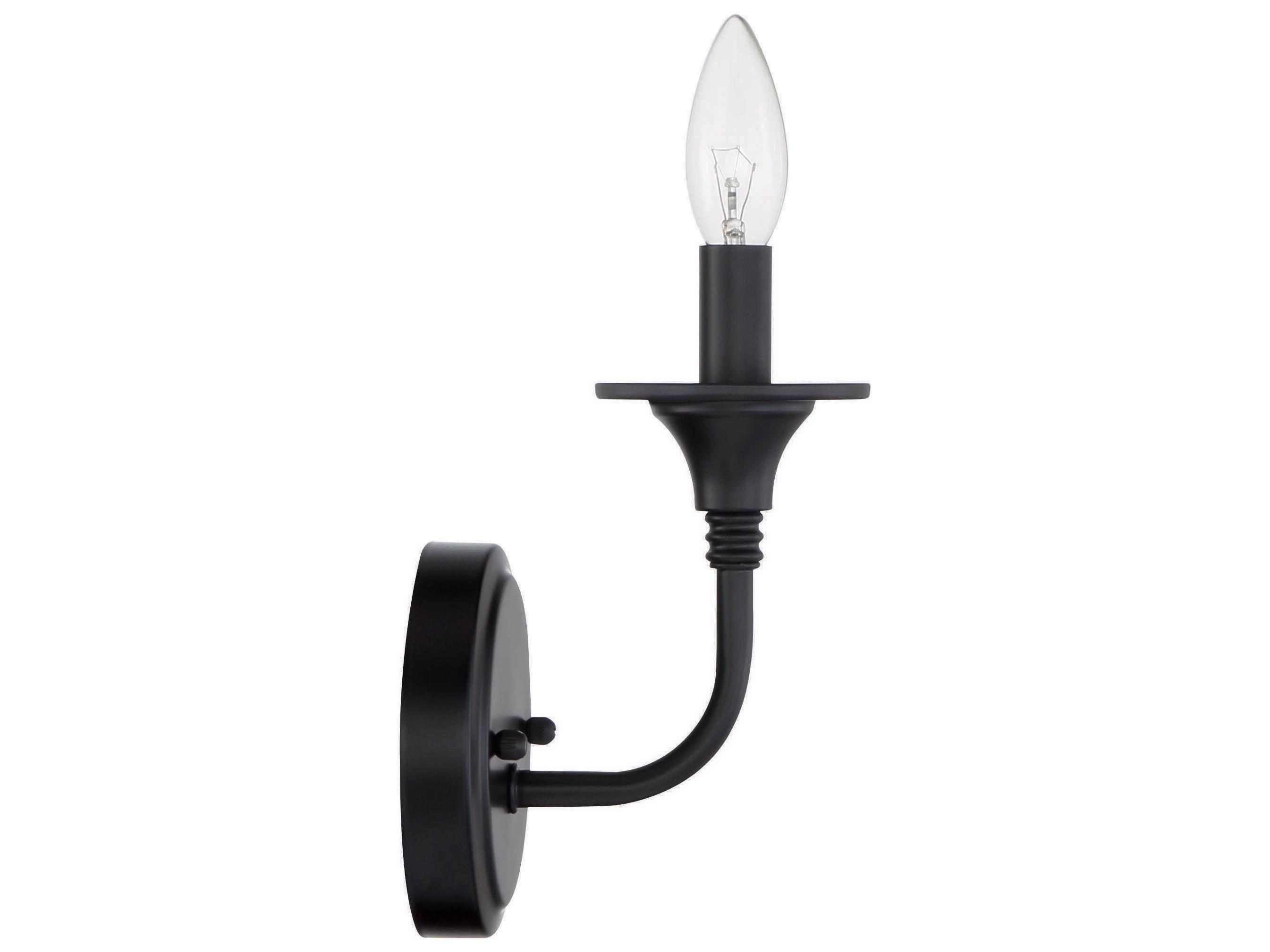 Craftmade Jolenne 1-Light Flat Black Wall Sconce