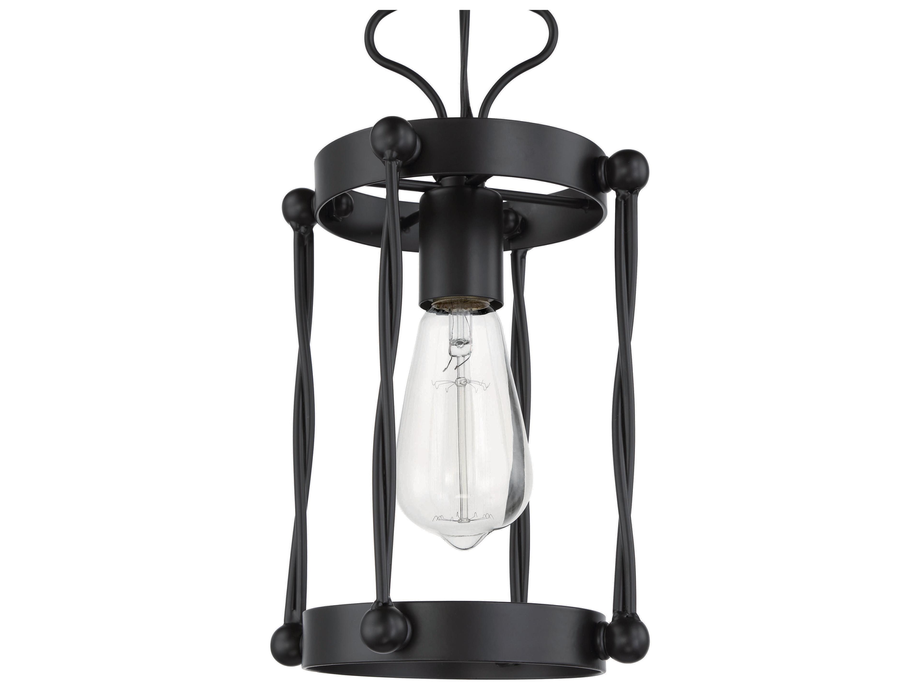 Craftmade Jolenne 1-Light Flat Black Mini Pendant