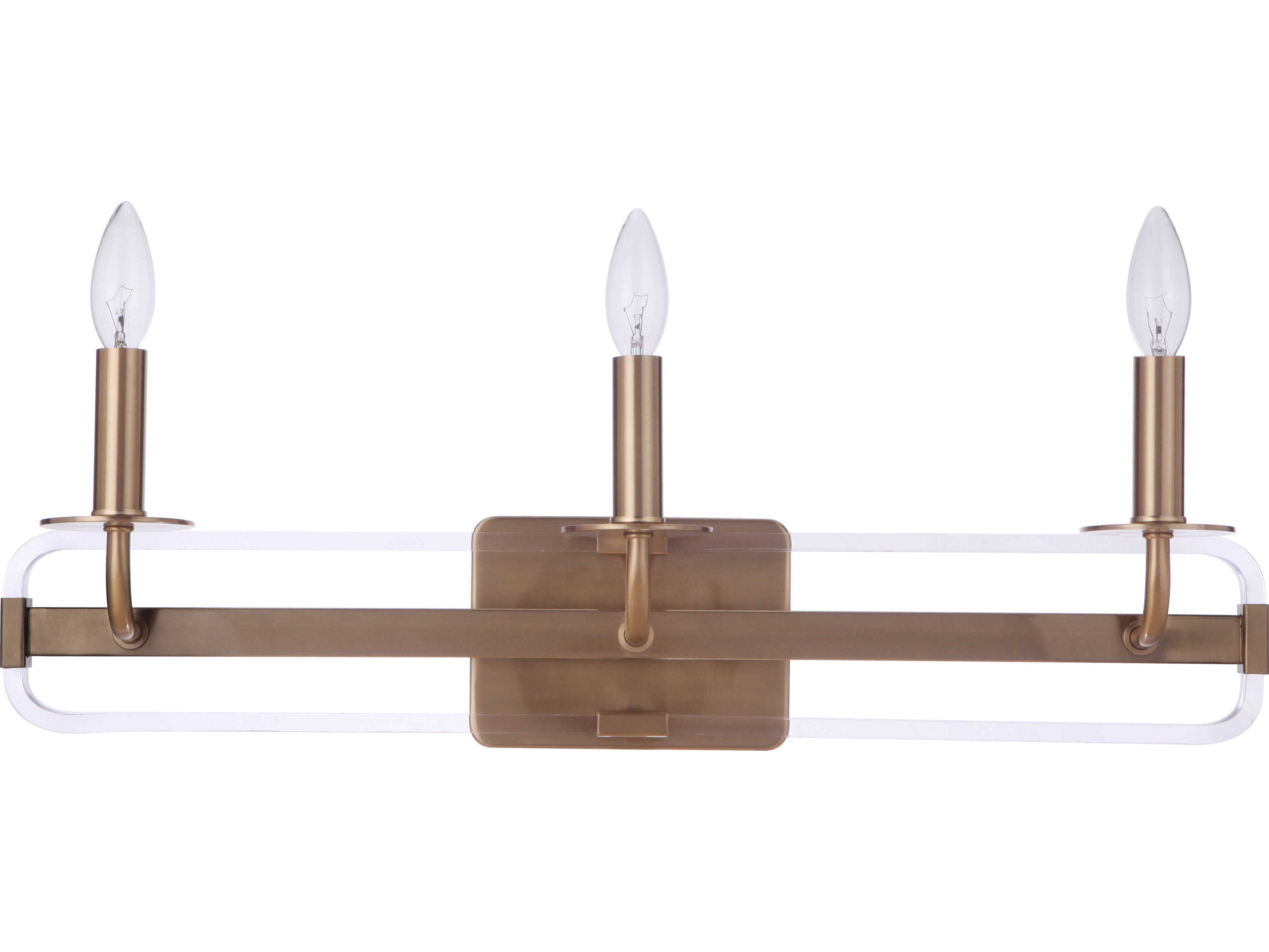 Craftmade Graclyn 3-Light Satin Brass Vanity Light