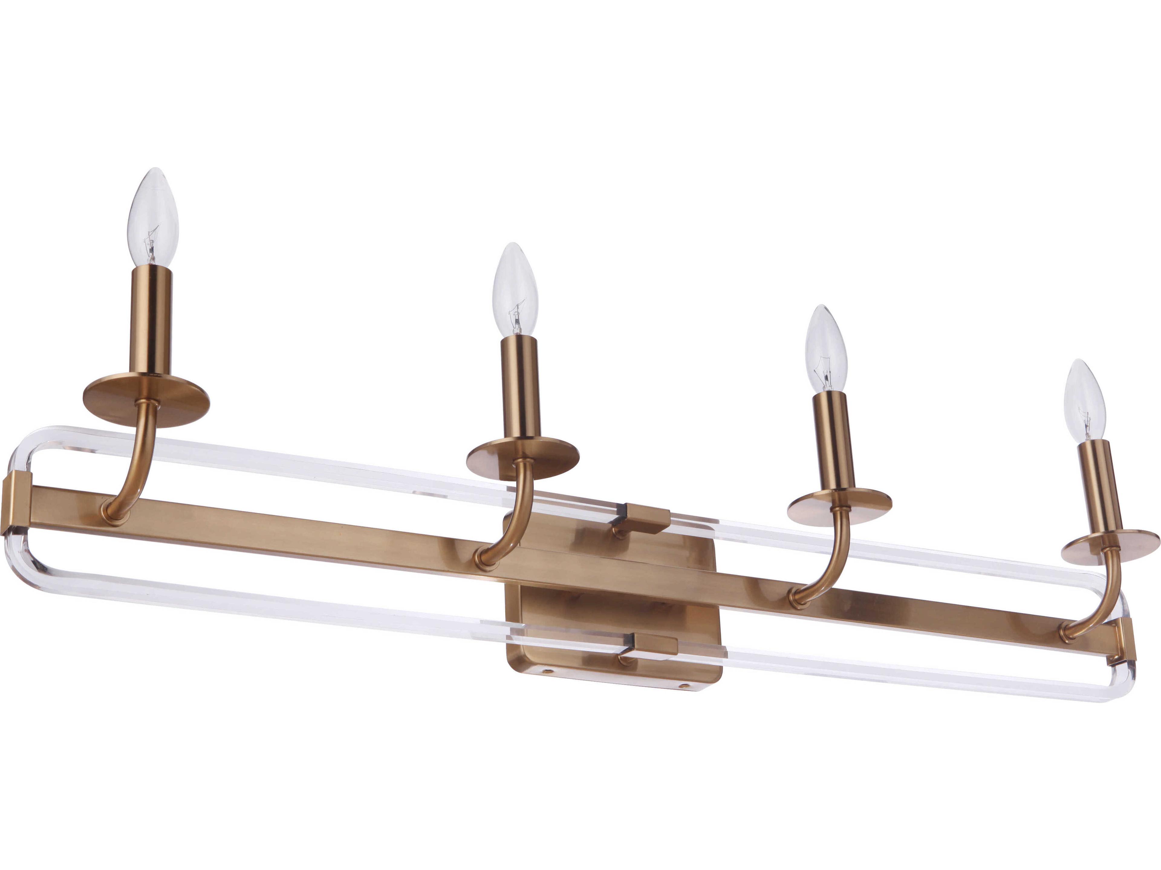 Craftmade Graclyn 4-Light Satin Brass Vanity Light