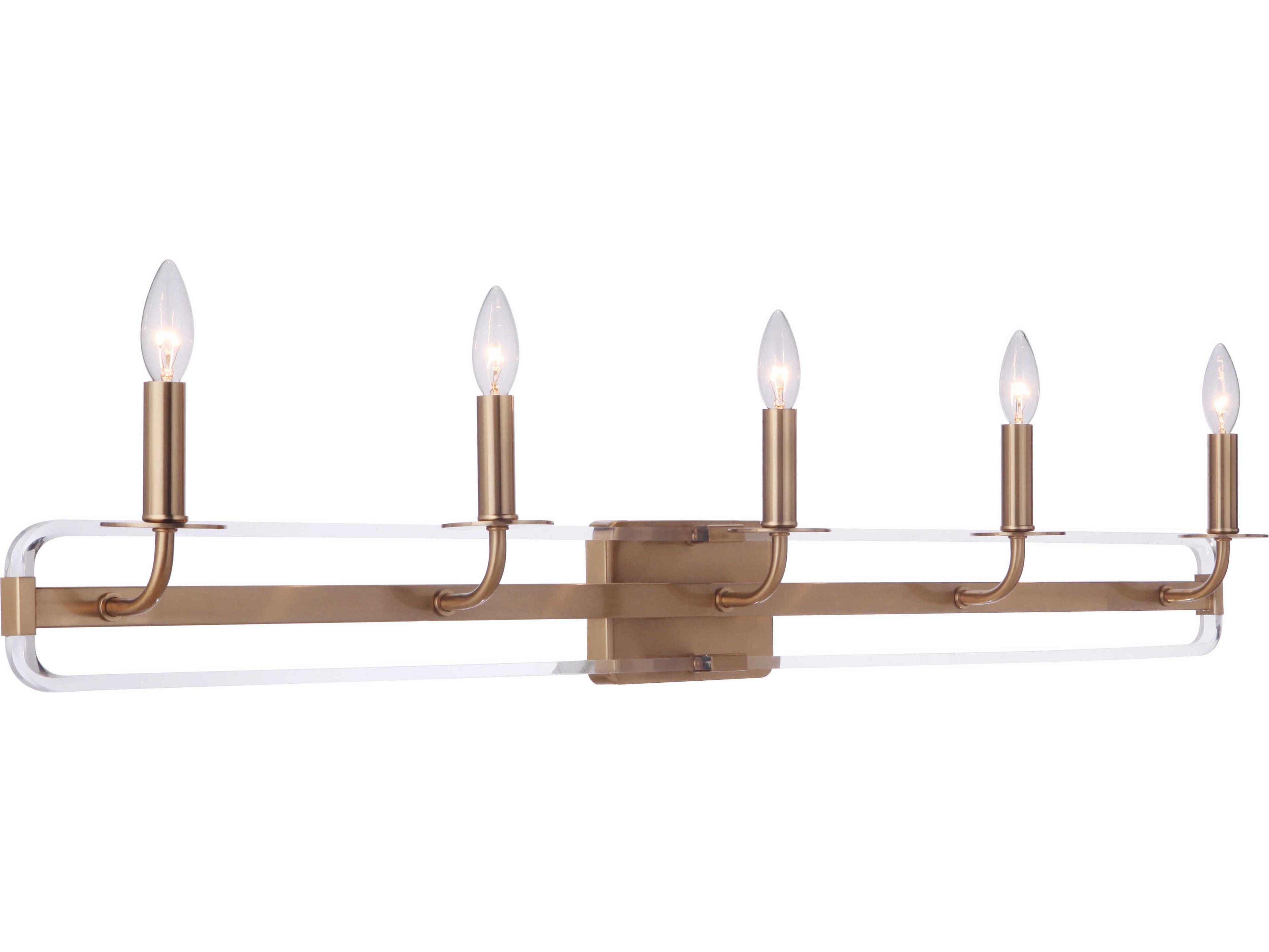Craftmade Graclyn 5-Light Satin Brass Vanity Light