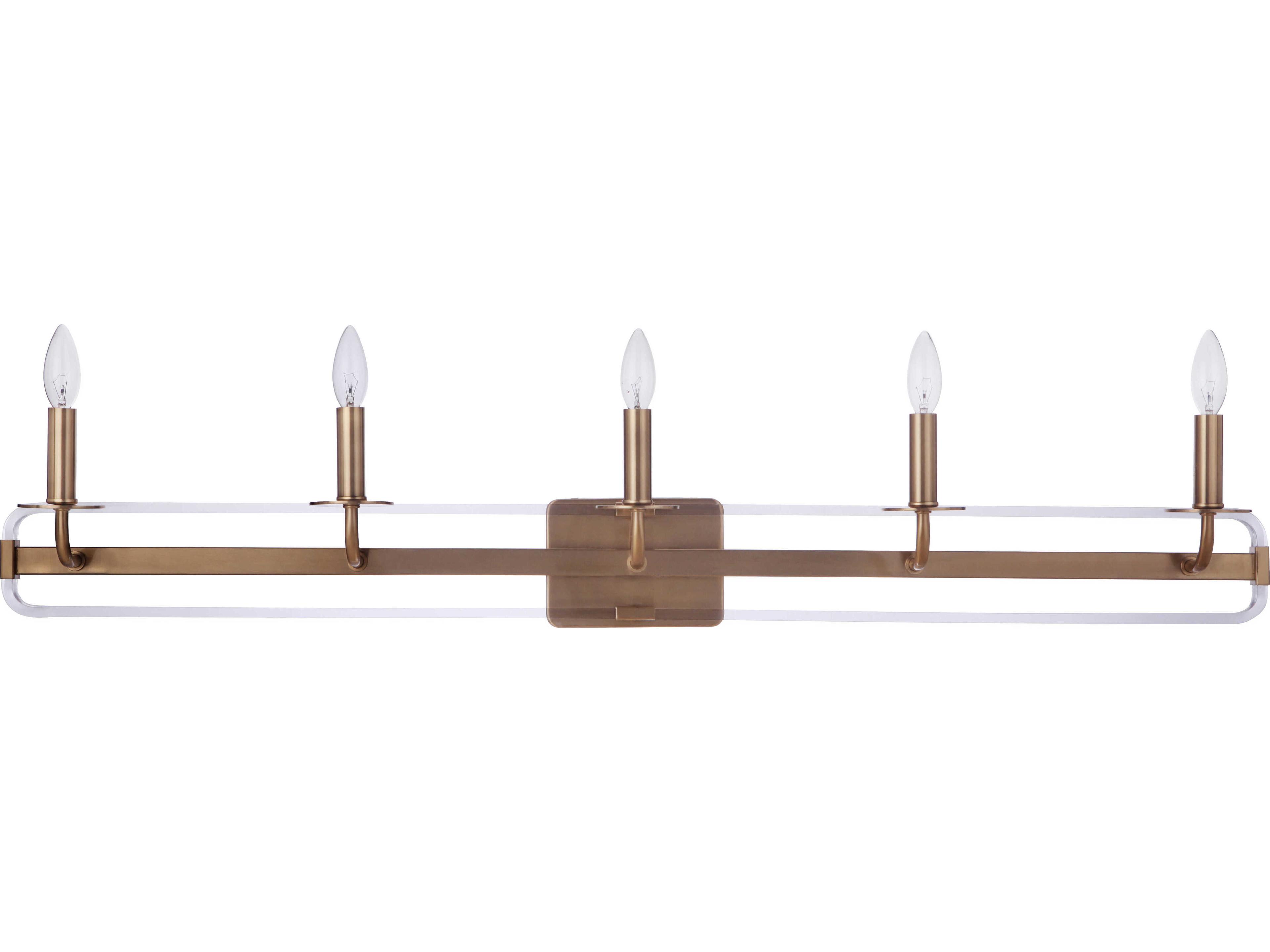 Craftmade Graclyn 5-Light Satin Brass Vanity Light