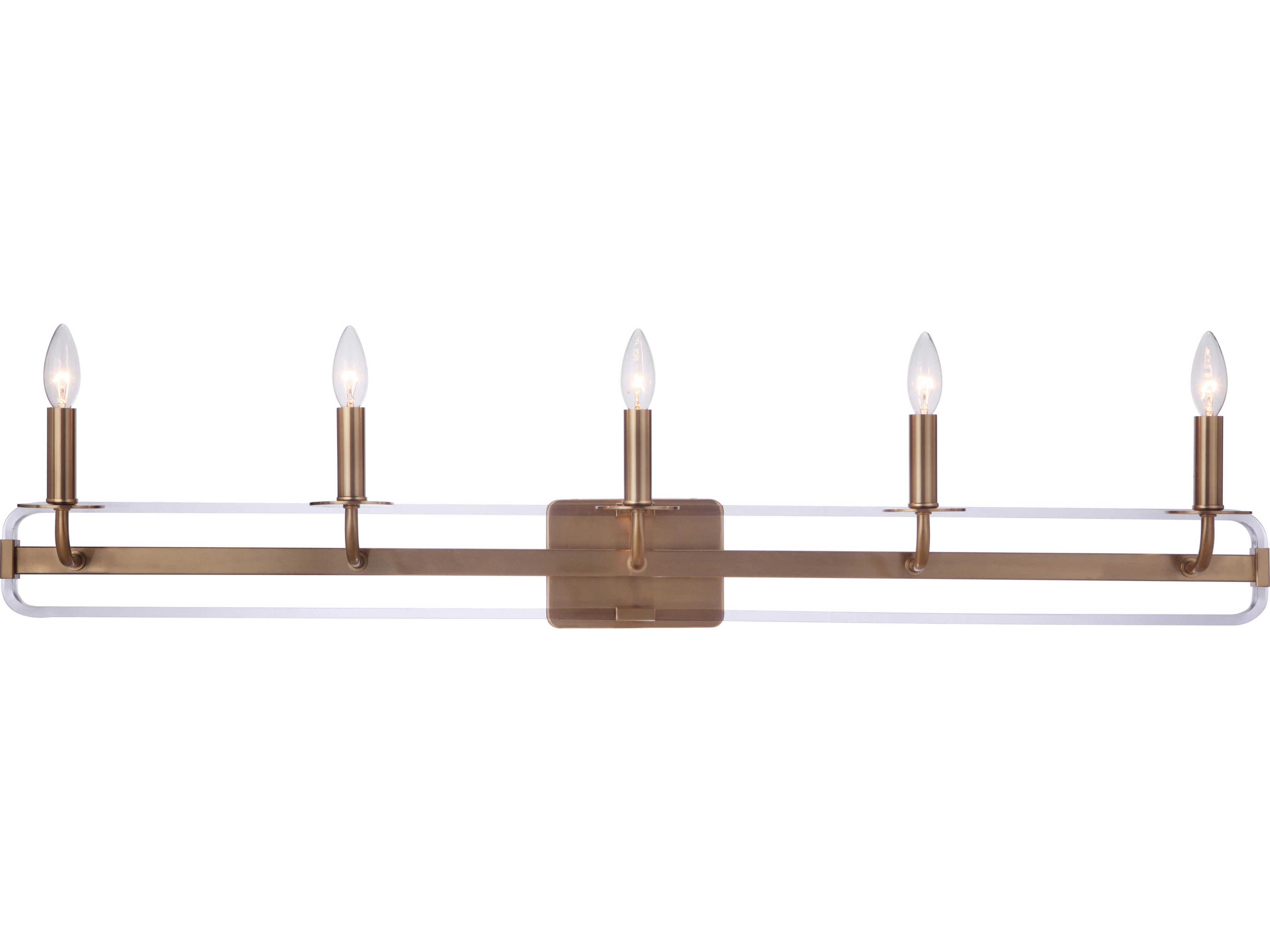 Craftmade Graclyn 5-Light Satin Brass Vanity Light