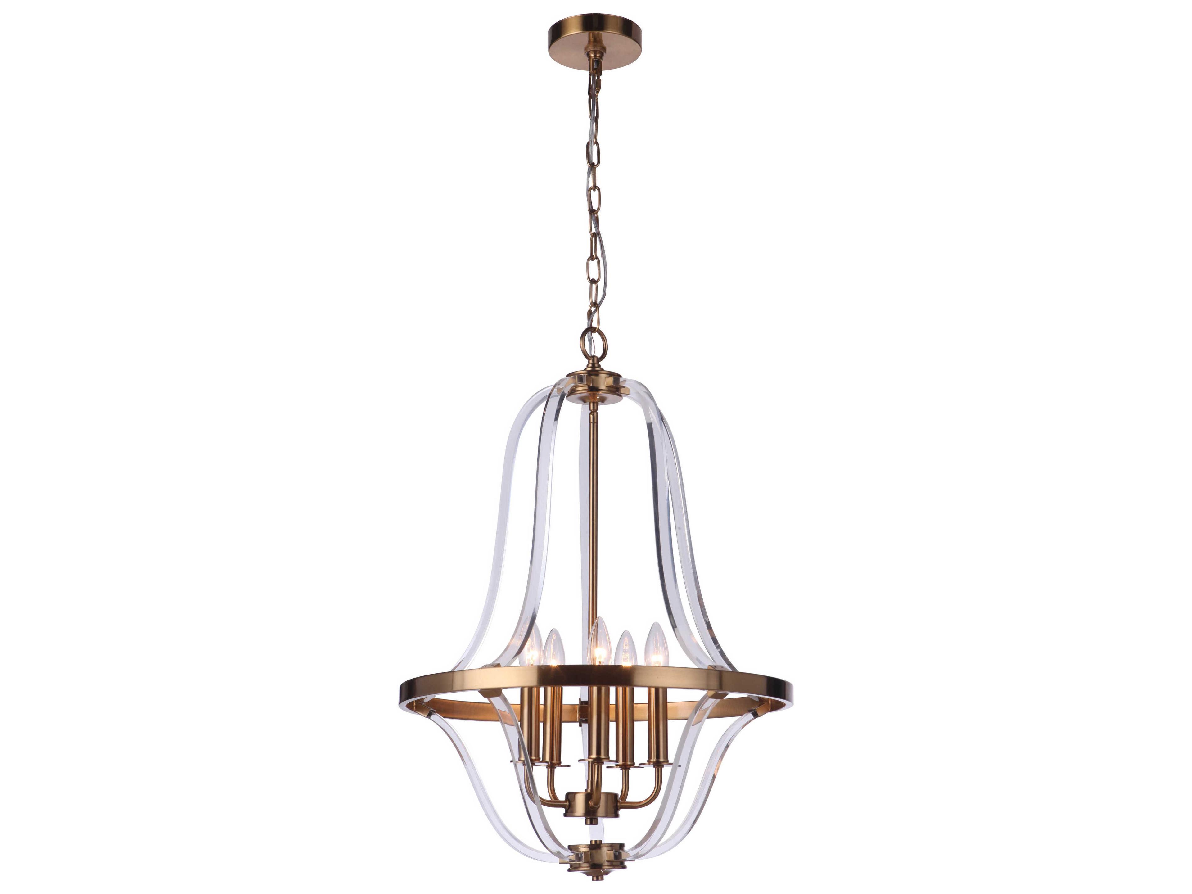 Craftmade Graclyn 5-Light Satin Brass Pendant