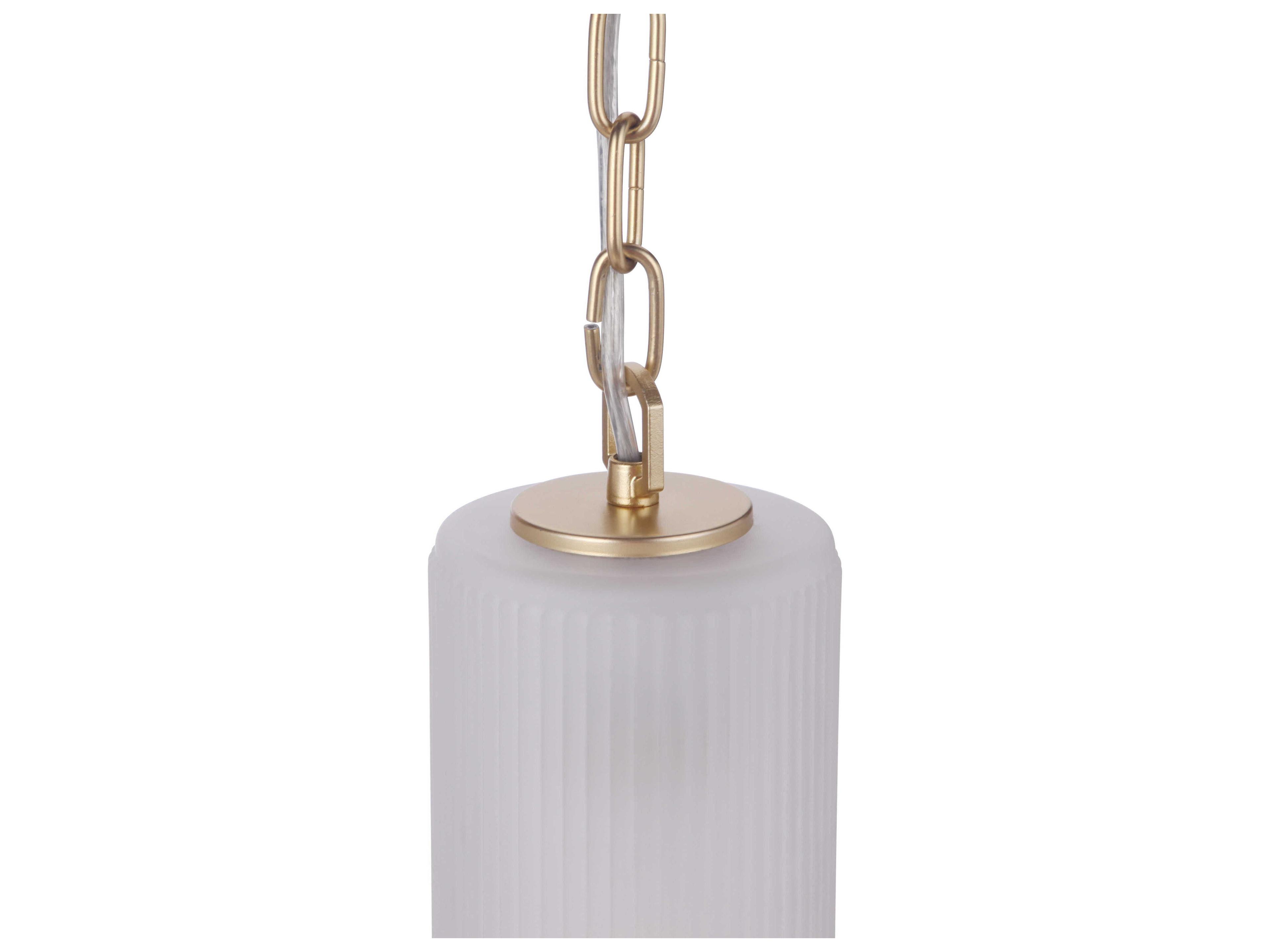 Craftmade Myos 1-Light Sunset Gold Glass Cylinder Mini Pendant