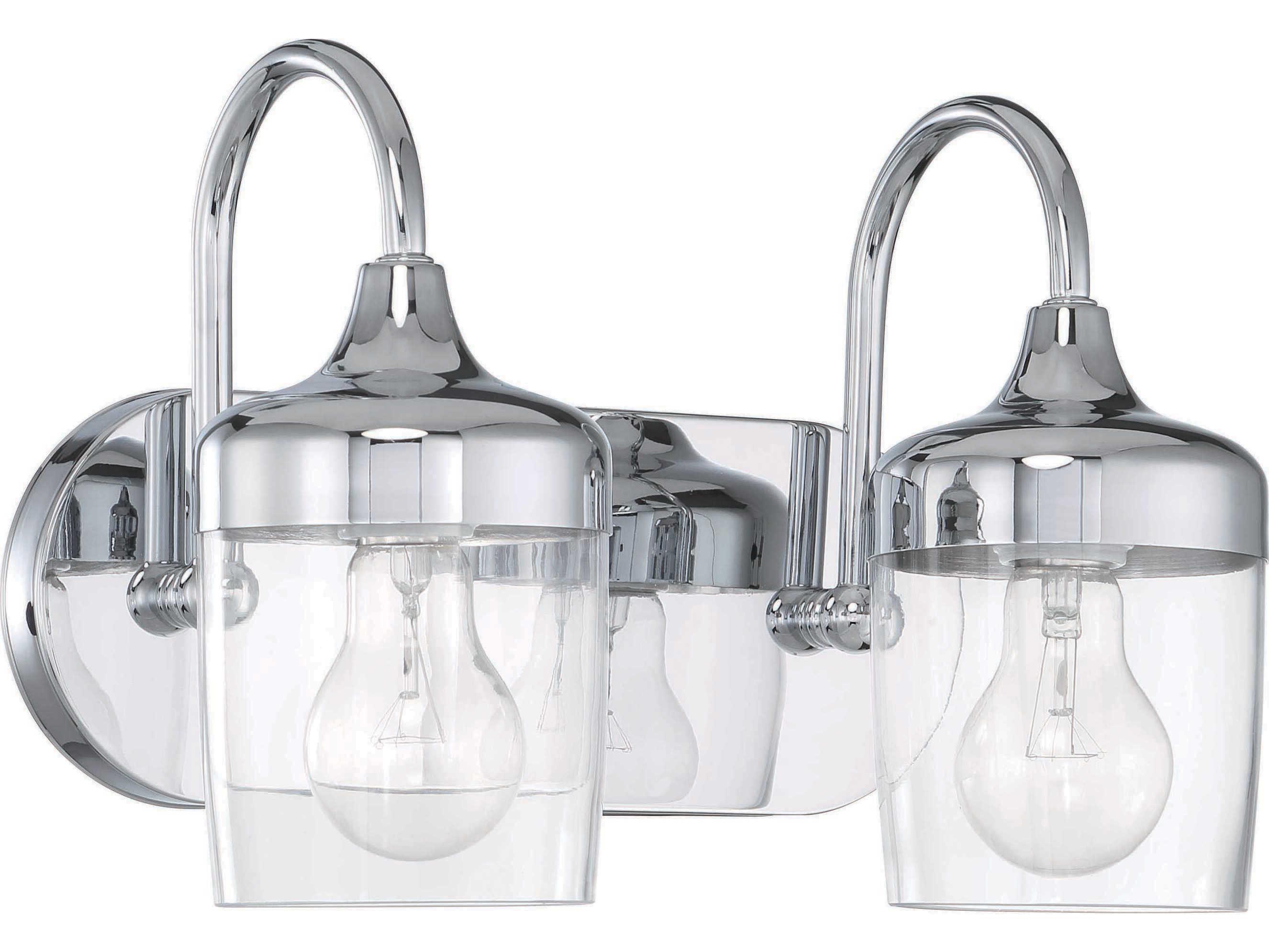 Craftmade Wrenn 2-Light Chrome Vanity Light