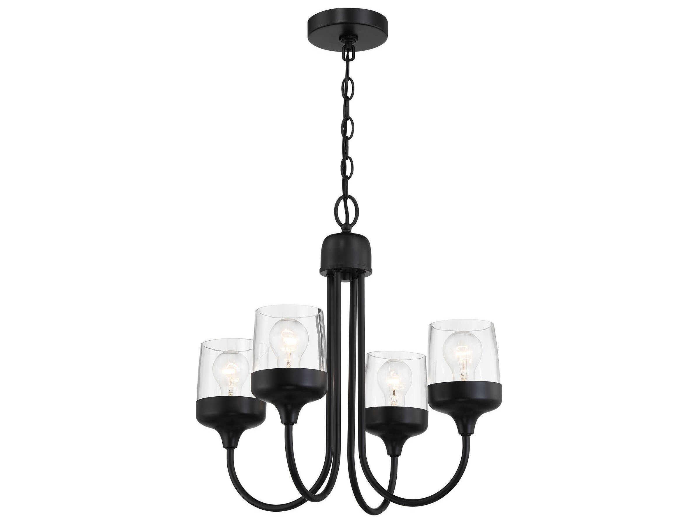 Craftmade Wrenn 4-Light Flat Black Chandelier