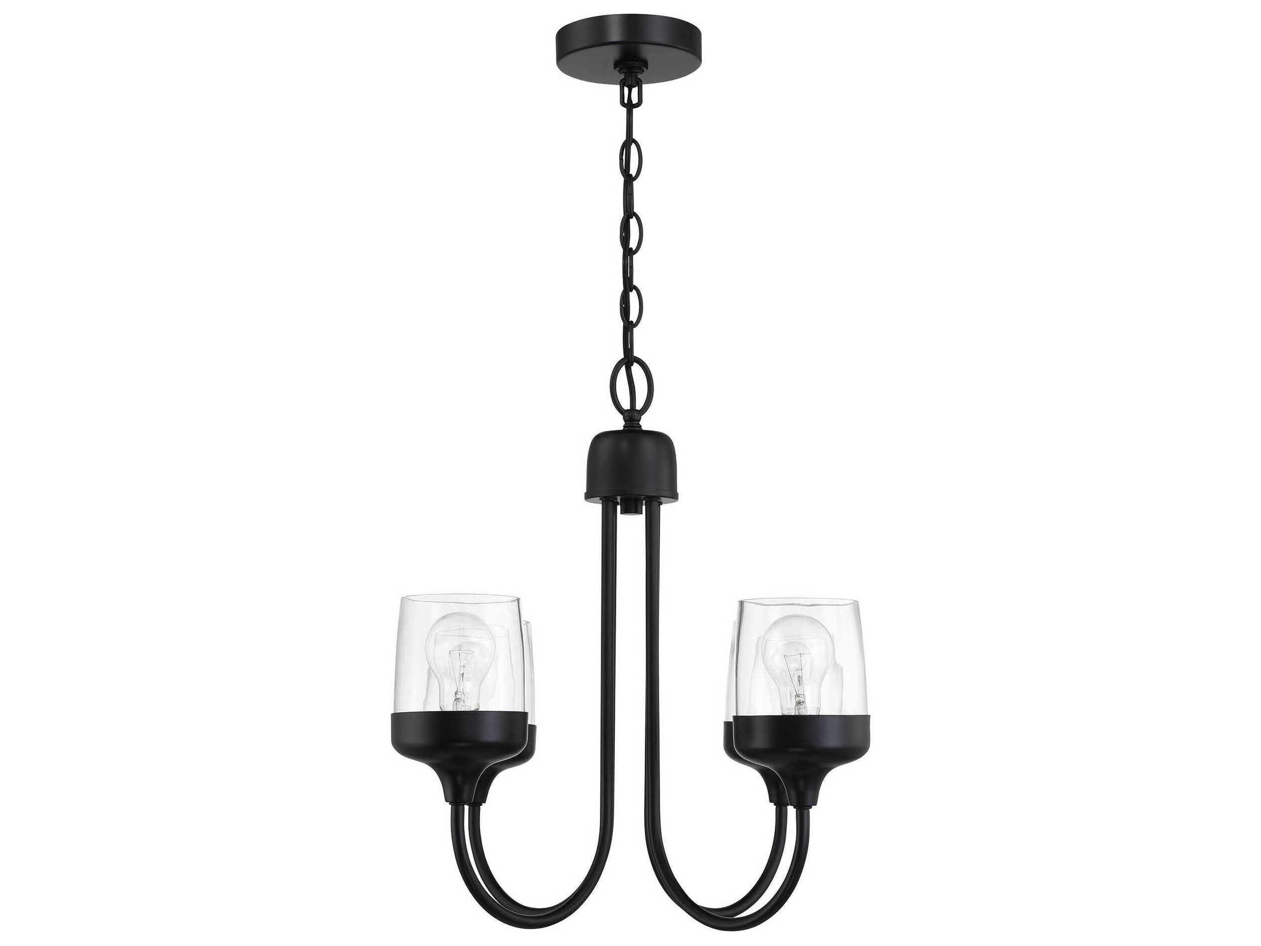 Craftmade Wrenn 4-Light Flat Black Chandelier