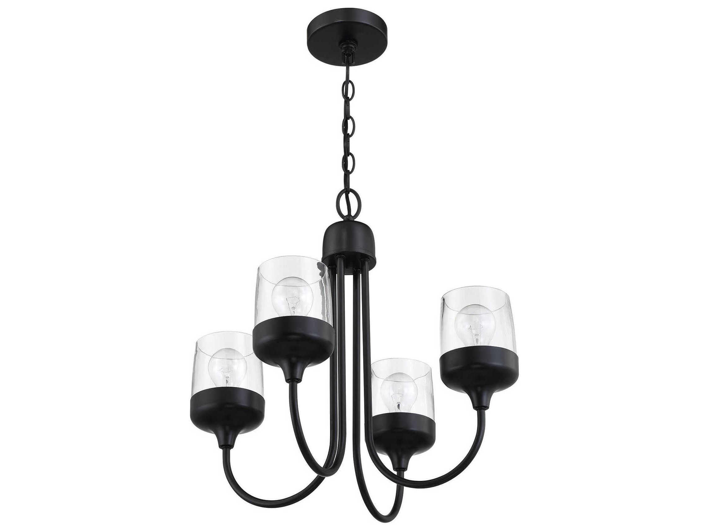 Craftmade Wrenn 4-Light Flat Black Chandelier