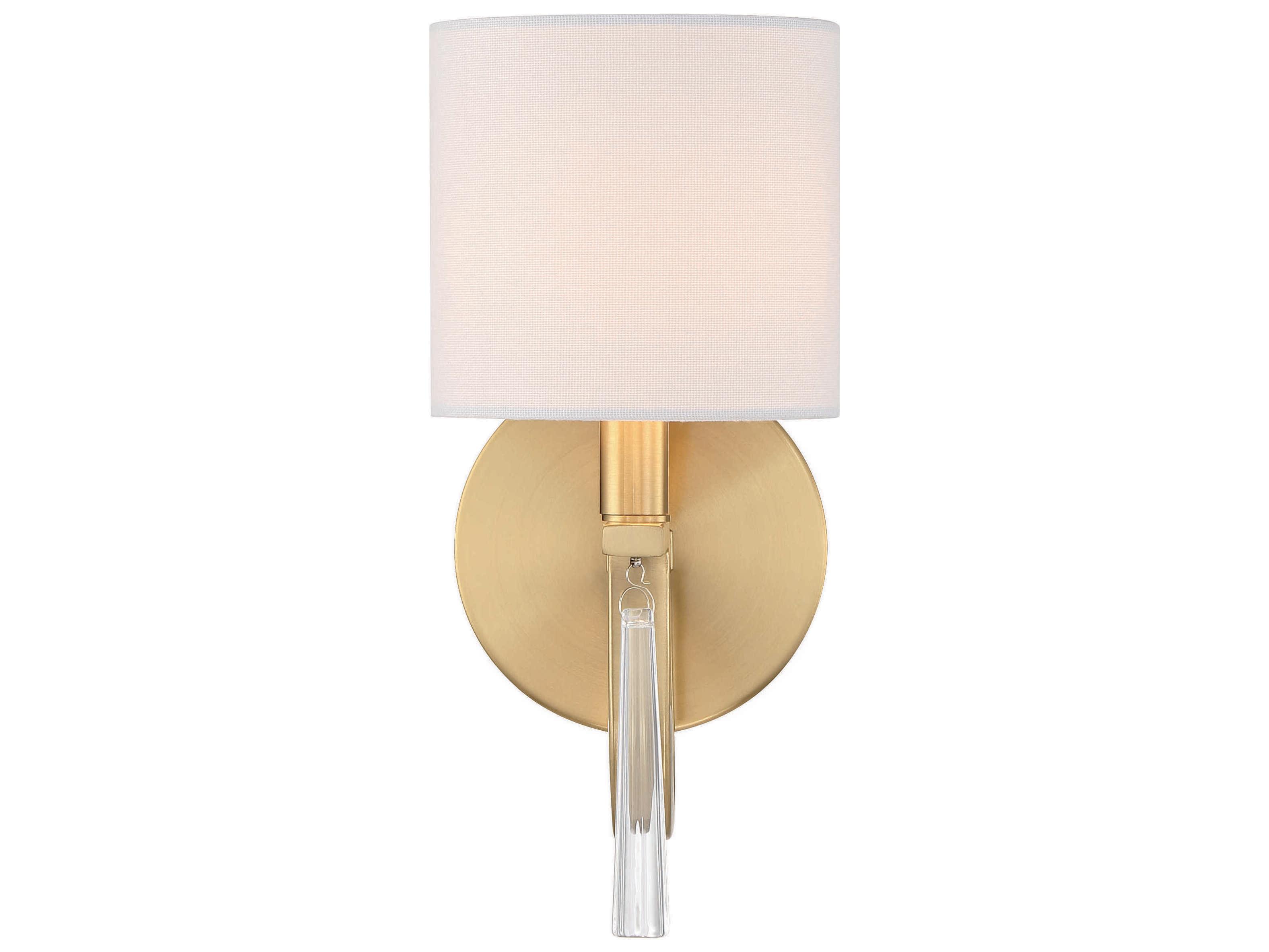 Craftmade Fortuna 1-Light Satin Brass Wall Sconce