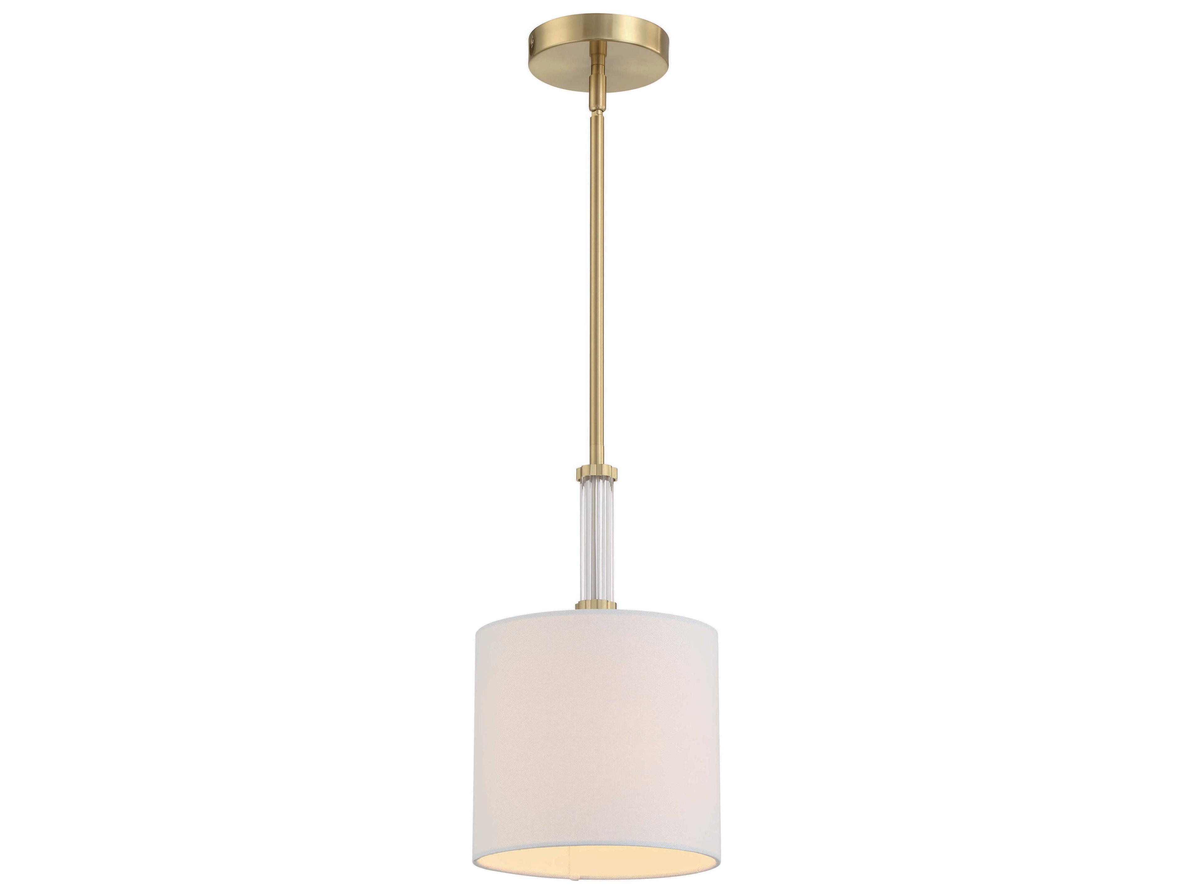 Craftmade Fortuna 1-Light Satin Brass Drum Mini Pendant