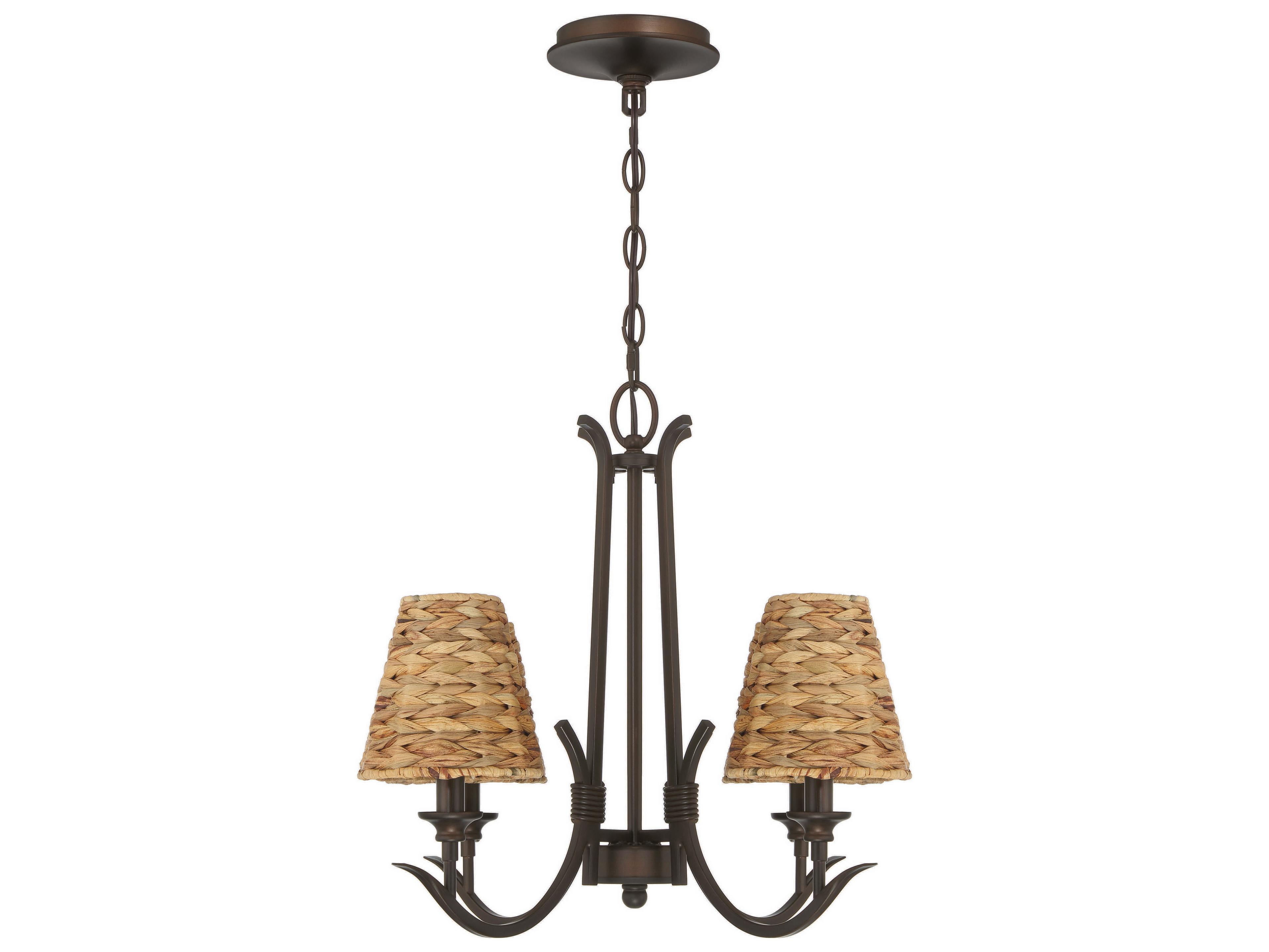 Craftmade Kokomo 4-Light Aged Bronze Brushed Candelabra Chandelier