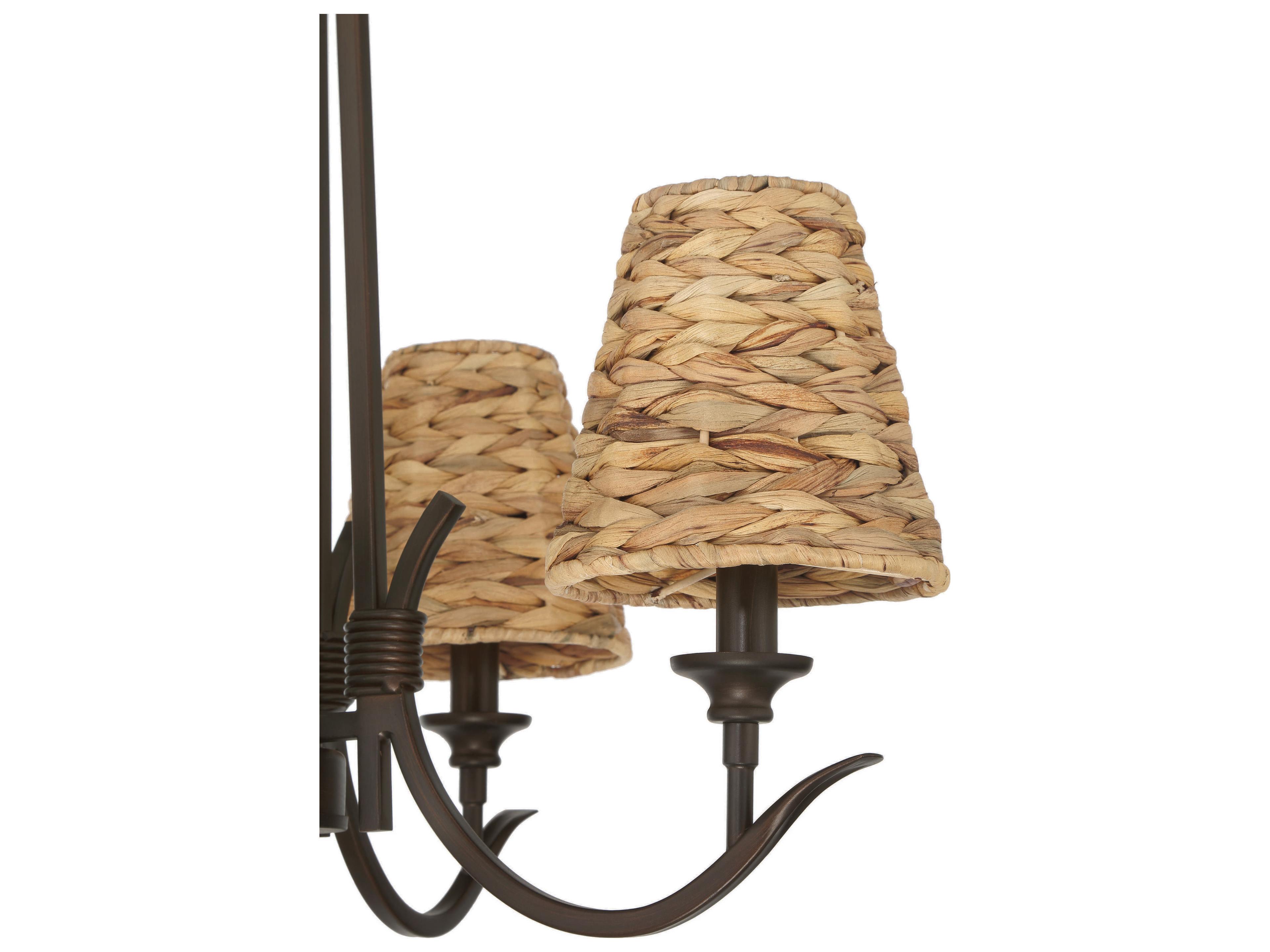 Craftmade Kokomo 4-Light Aged Bronze Brushed Candelabra Chandelier