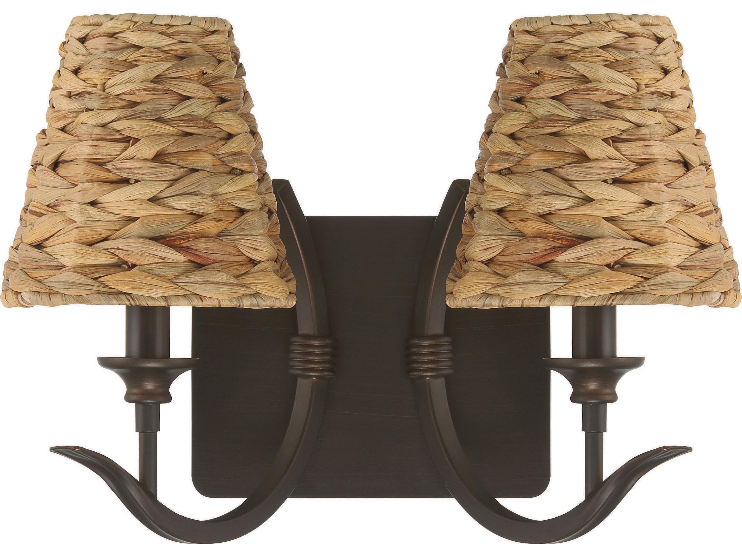 Craftmade Kokomo 2-Light Aged Bronze Brushed Wall Sconce