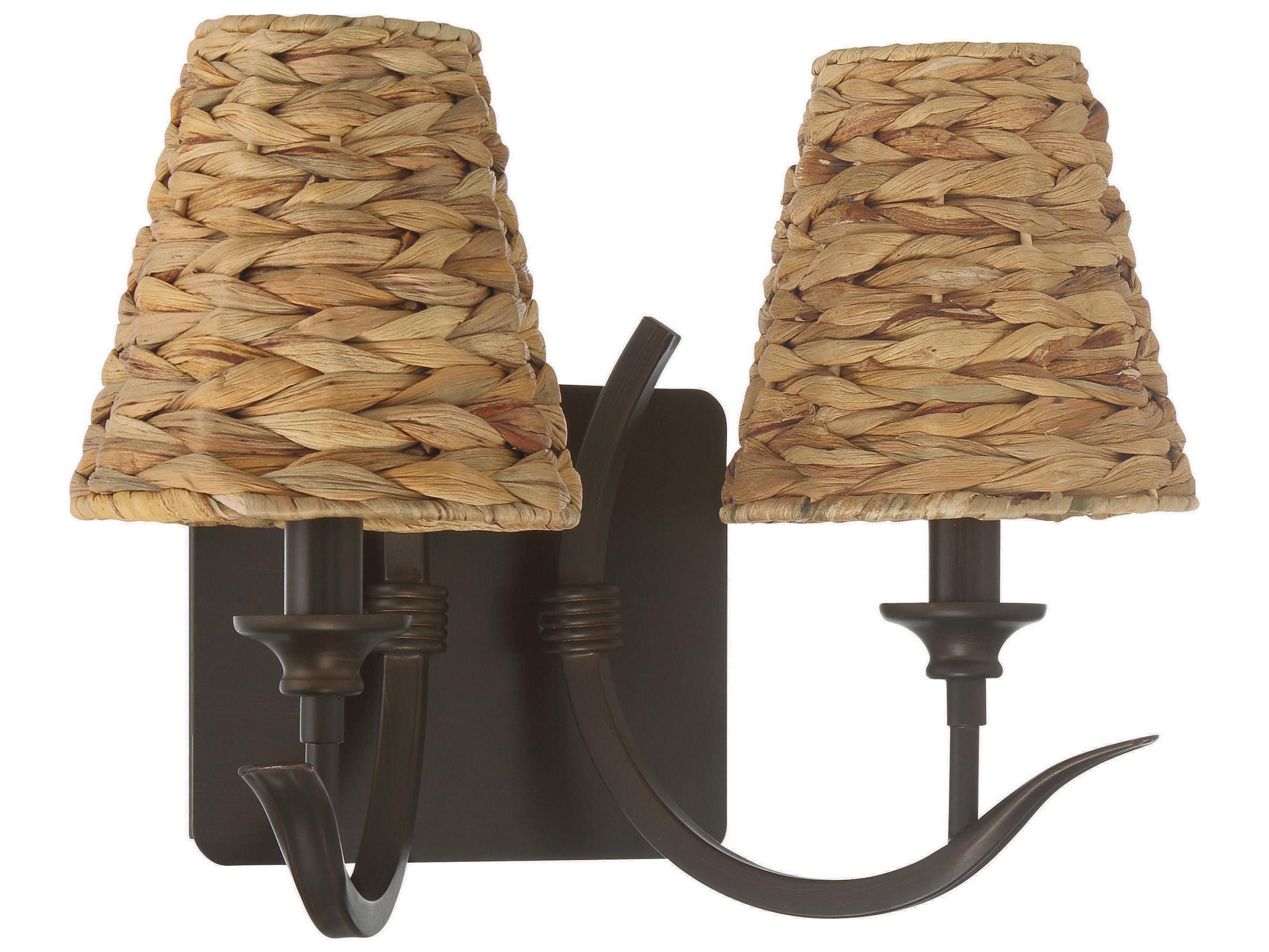 Craftmade Kokomo 2-Light Aged Bronze Brushed Wall Sconce