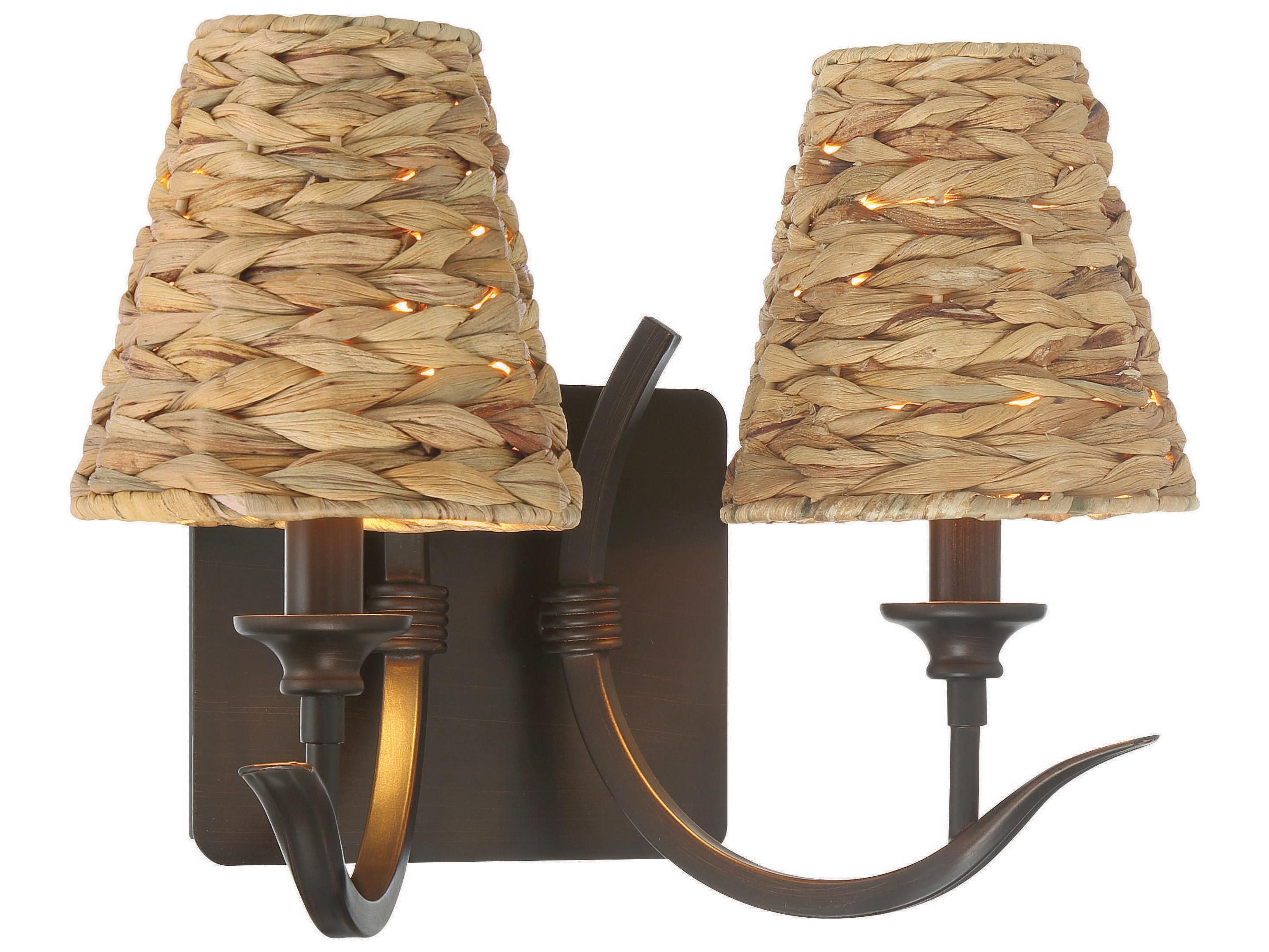Craftmade Kokomo 2-Light Aged Bronze Brushed Wall Sconce