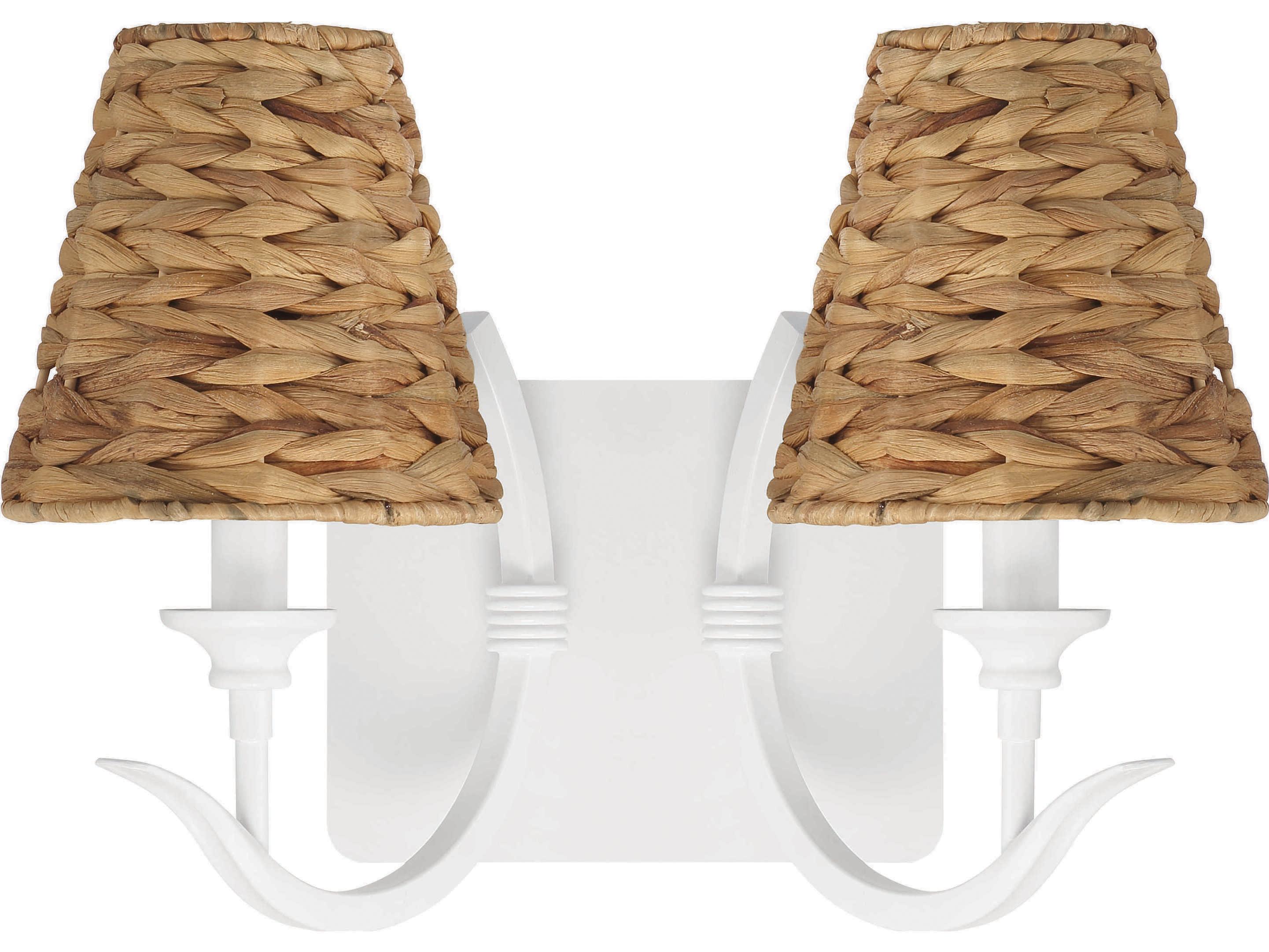 Craftmade Kokomo 2-Light Matte White Wall Sconce