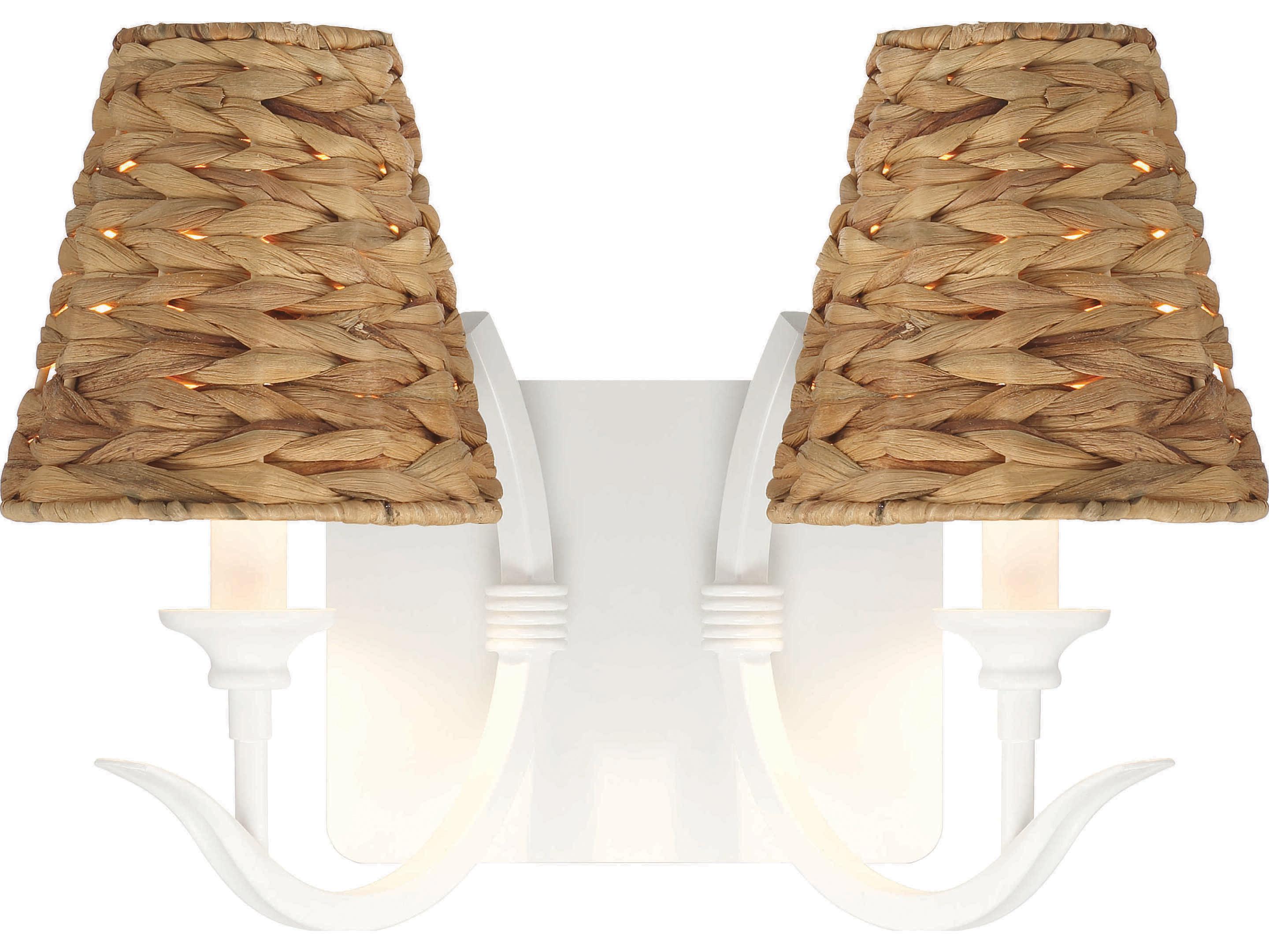 Craftmade Kokomo 2-Light Matte White Wall Sconce