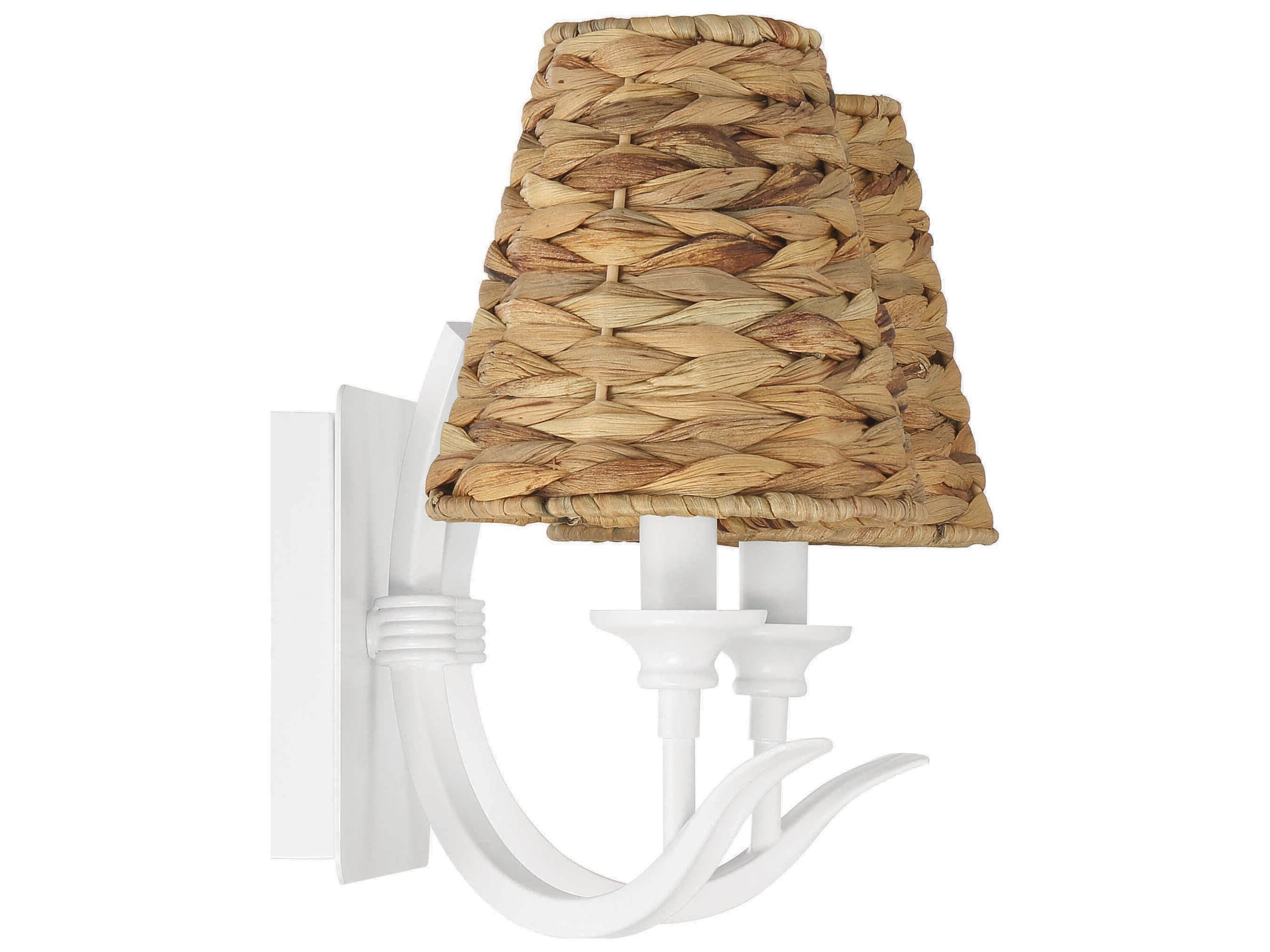 Craftmade Kokomo 2-Light Matte White Wall Sconce