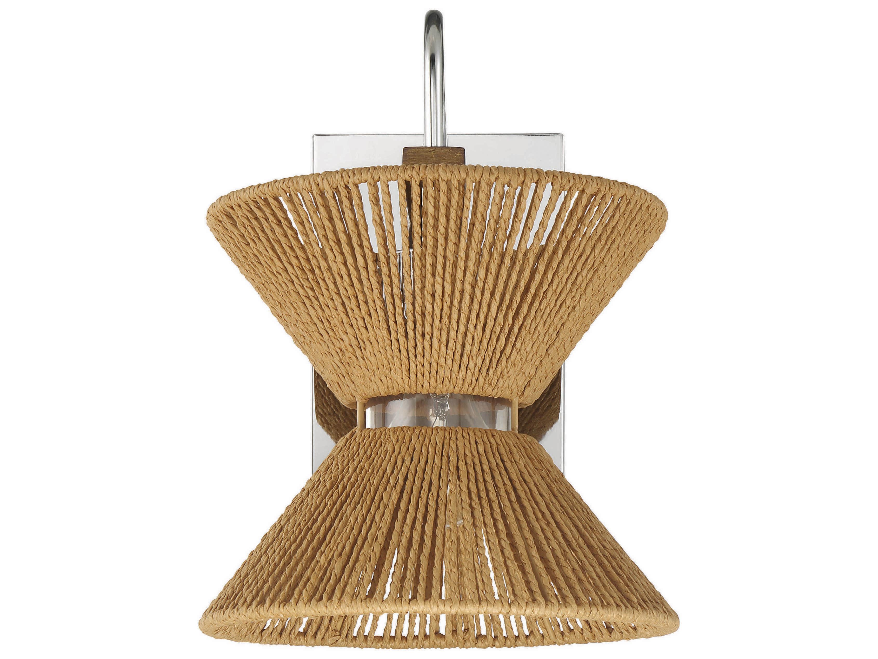 Craftmade Serena 1-Light Chrome Walnut Wall Sconce