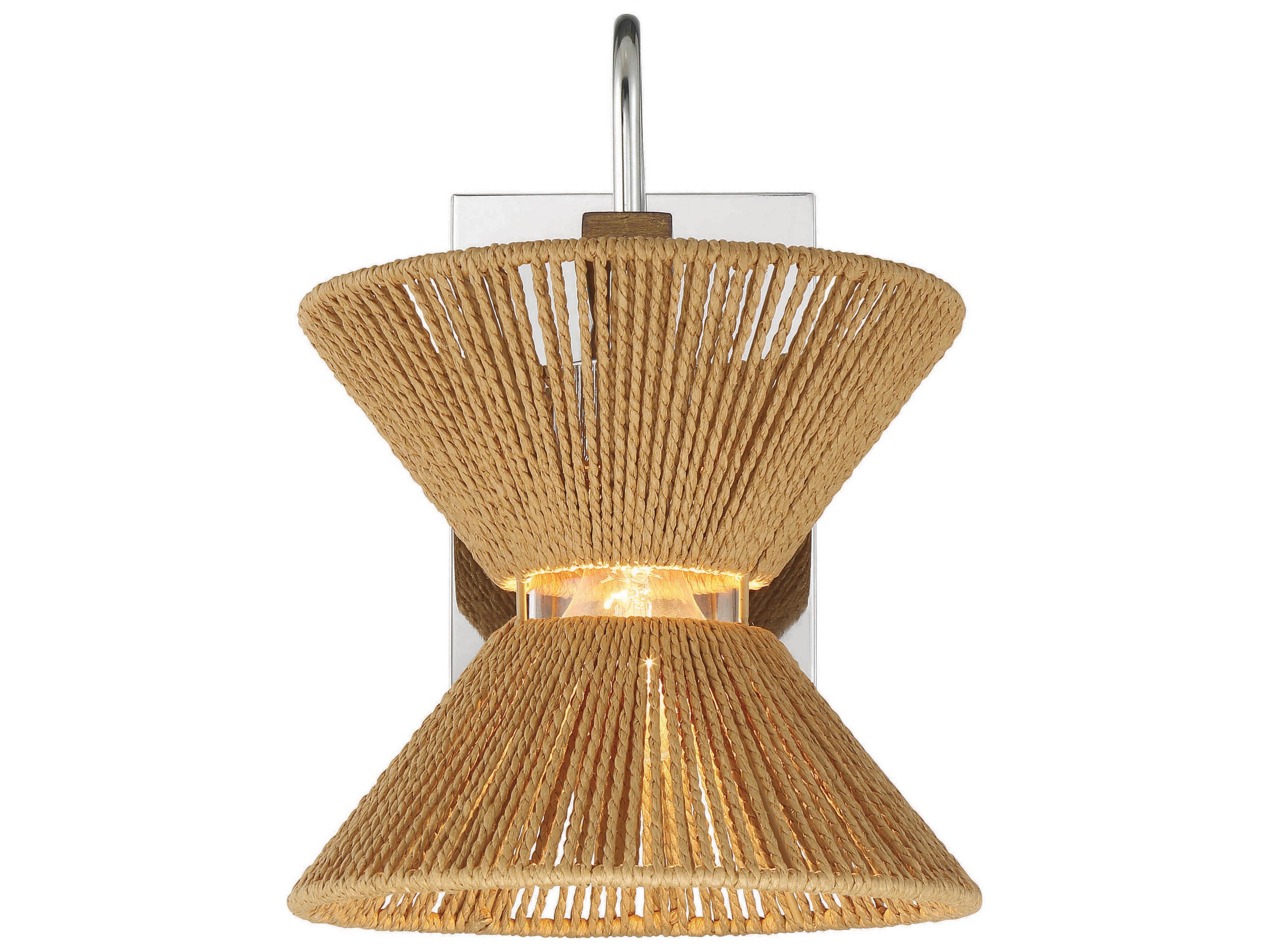 Craftmade Serena 1-Light Chrome Walnut Wall Sconce