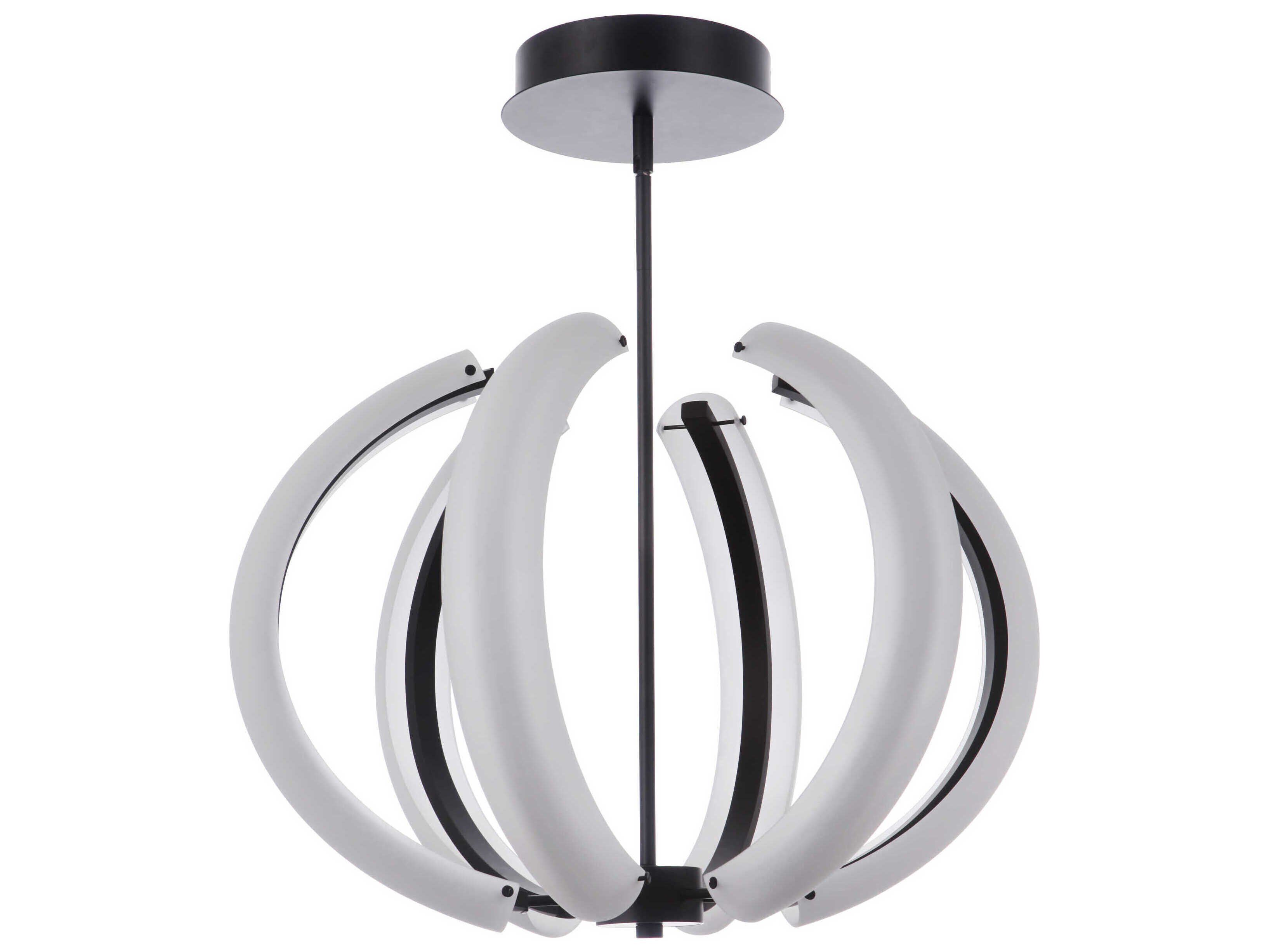 Craftmade Unwind 6-Light Flat Black Globe Pendant