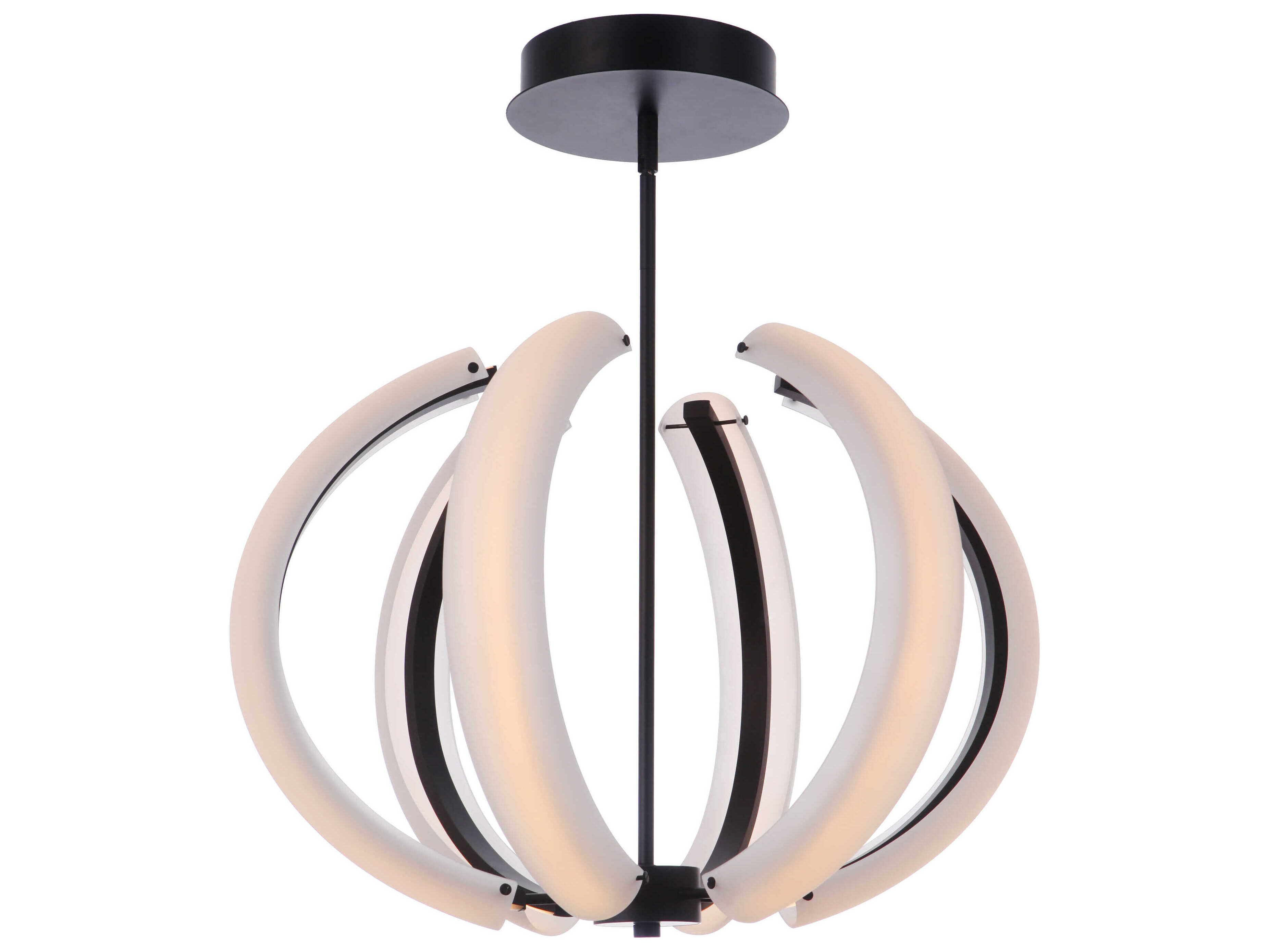 Craftmade Unwind 6-Light Flat Black Globe Pendant