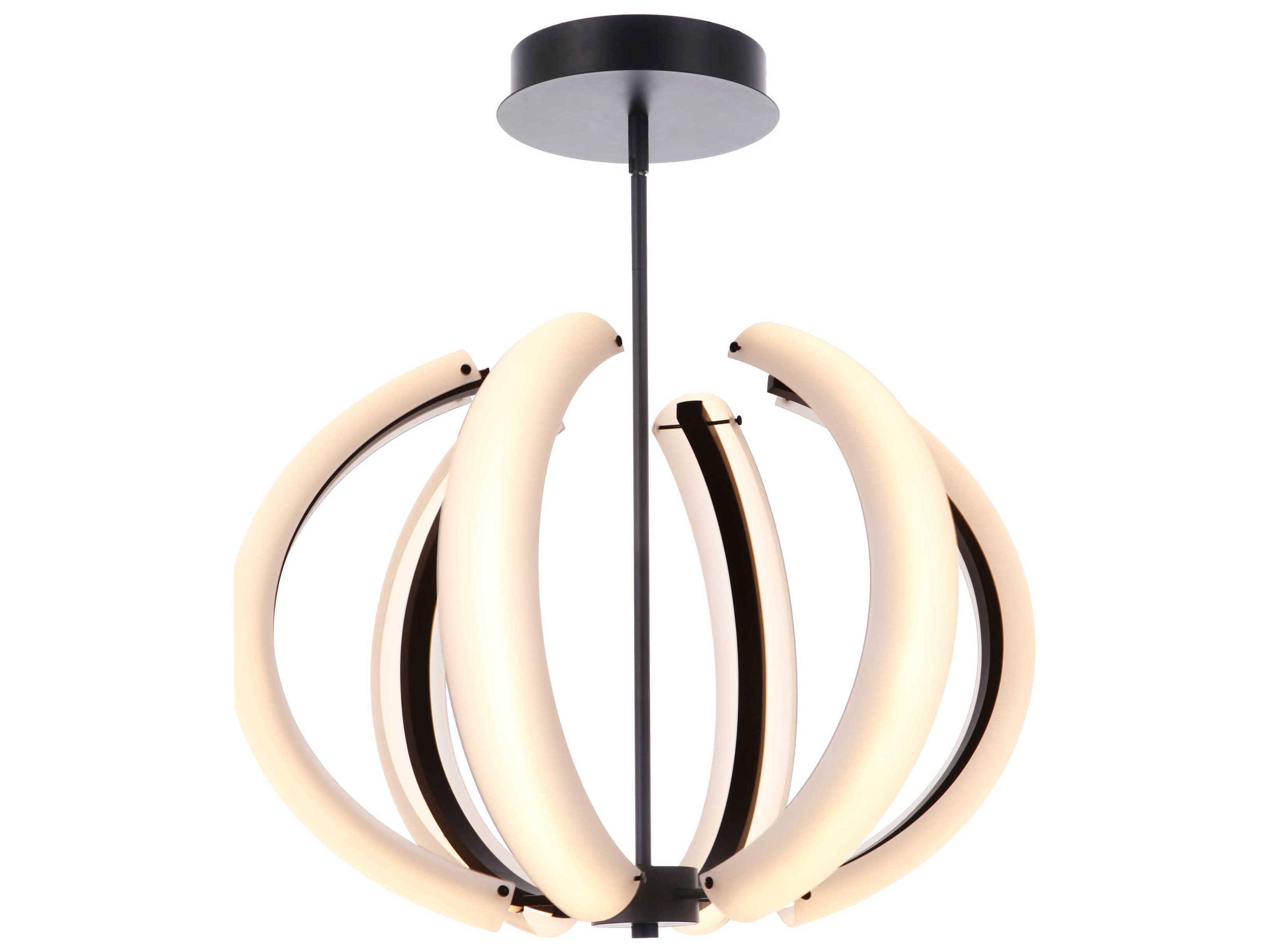 Craftmade Unwind 6-Light Flat Black Globe Pendant