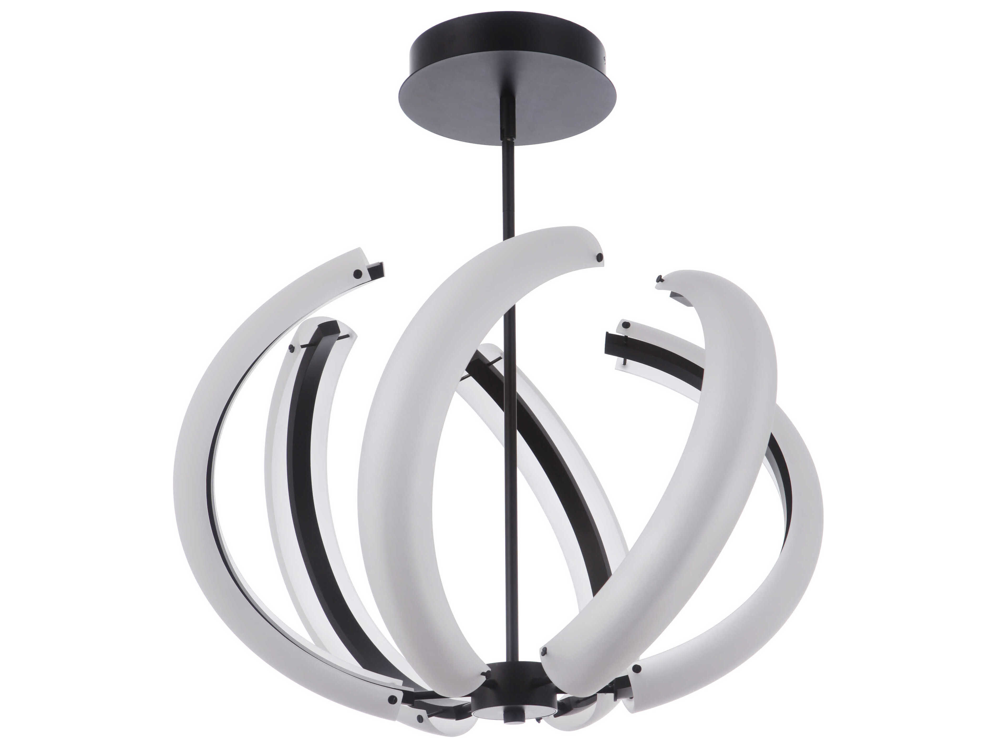 Craftmade Unwind 6-Light Flat Black Globe Pendant