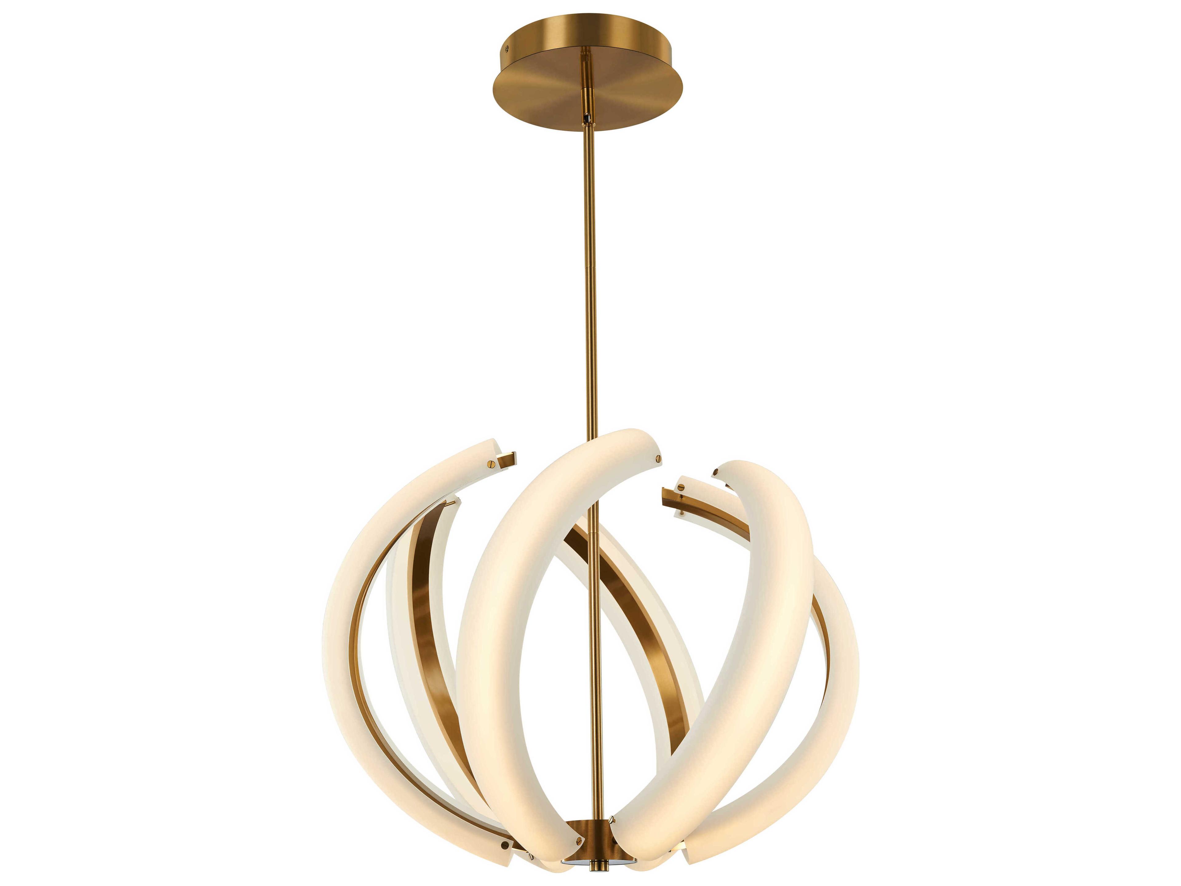 Craftmade Unwind 6-Light Satin Brass Globe Pendant