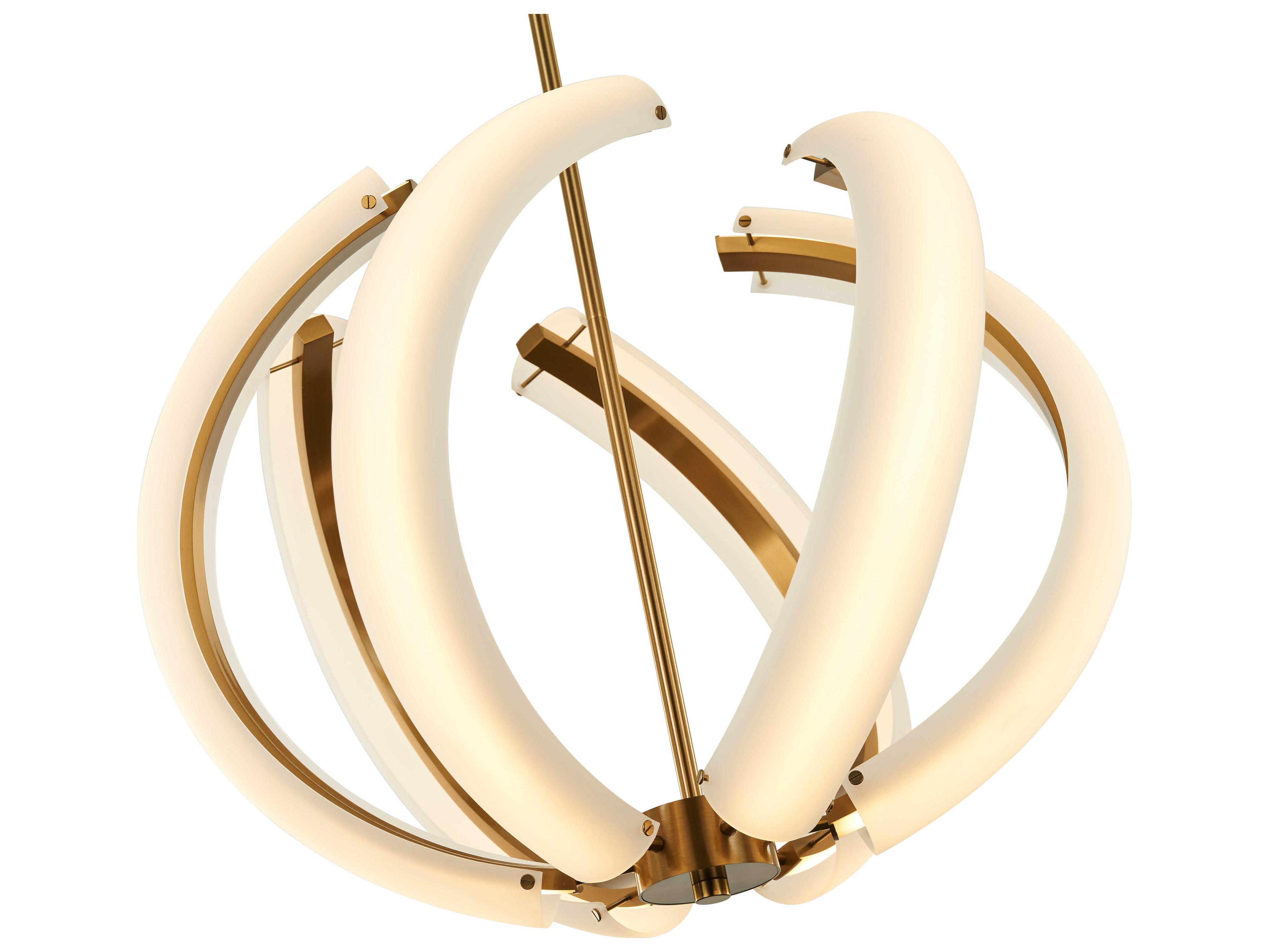 Craftmade Unwind 6-Light Satin Brass Globe Pendant