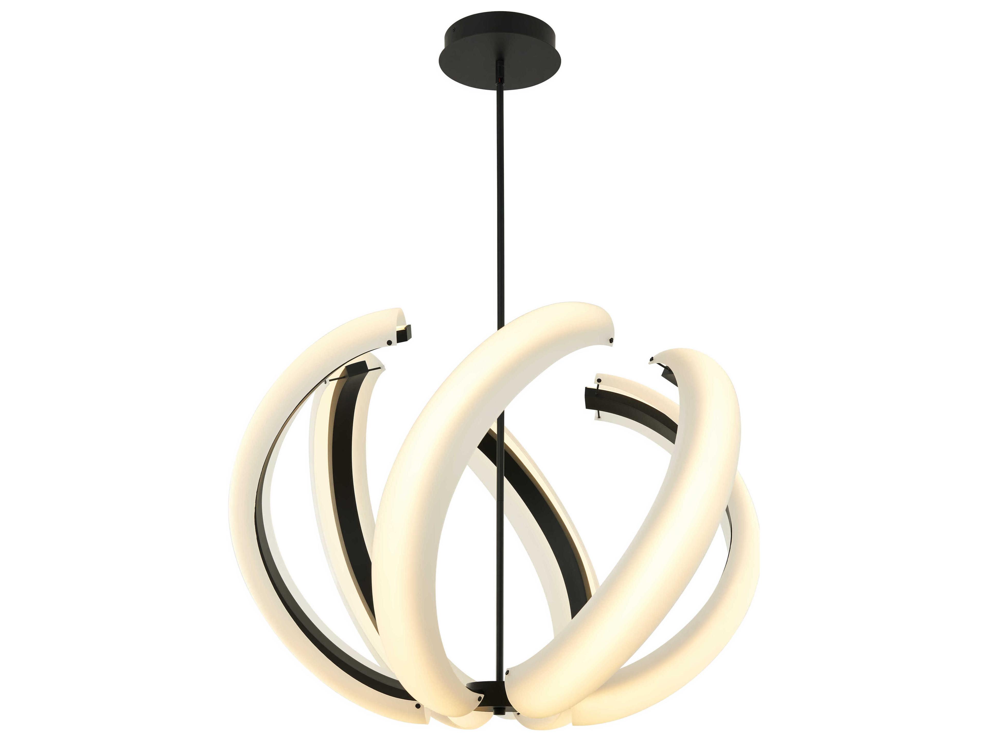 Craftmade Unwind 6-Light Flat Black Globe Pendant