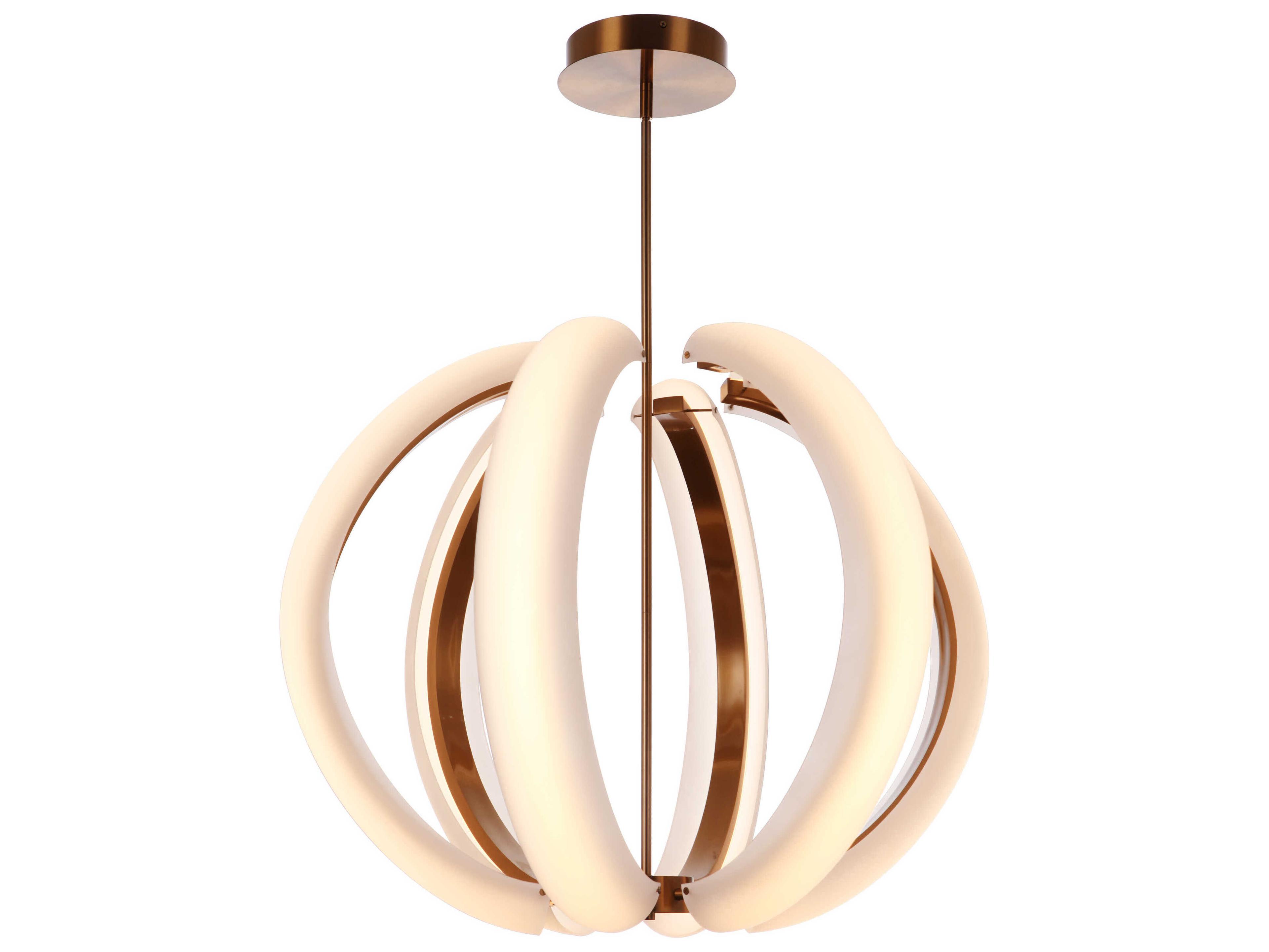 Craftmade Unwind 6-Light Satin Brass Globe Pendant