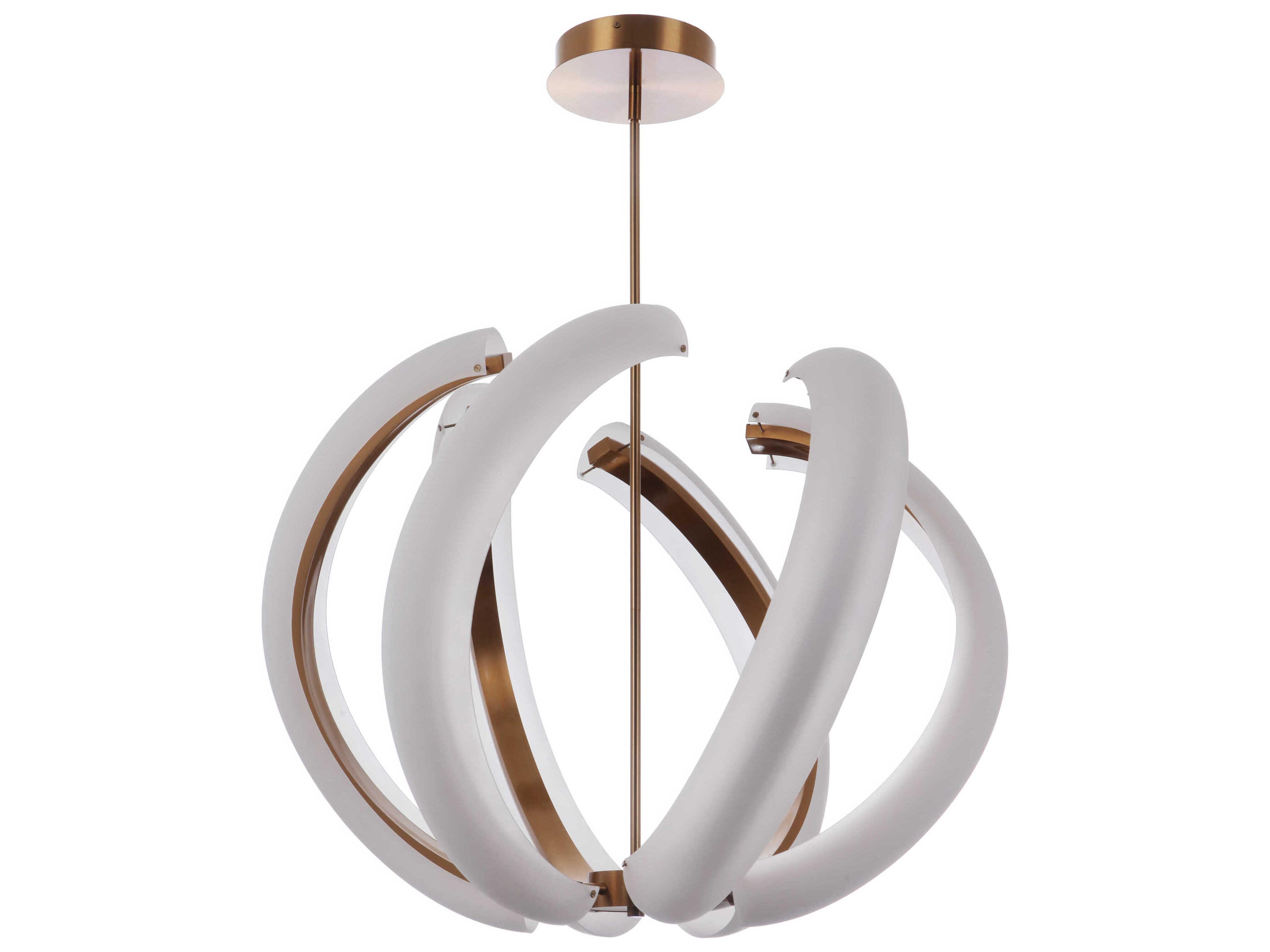 Craftmade Unwind 6-Light Satin Brass Globe Pendant