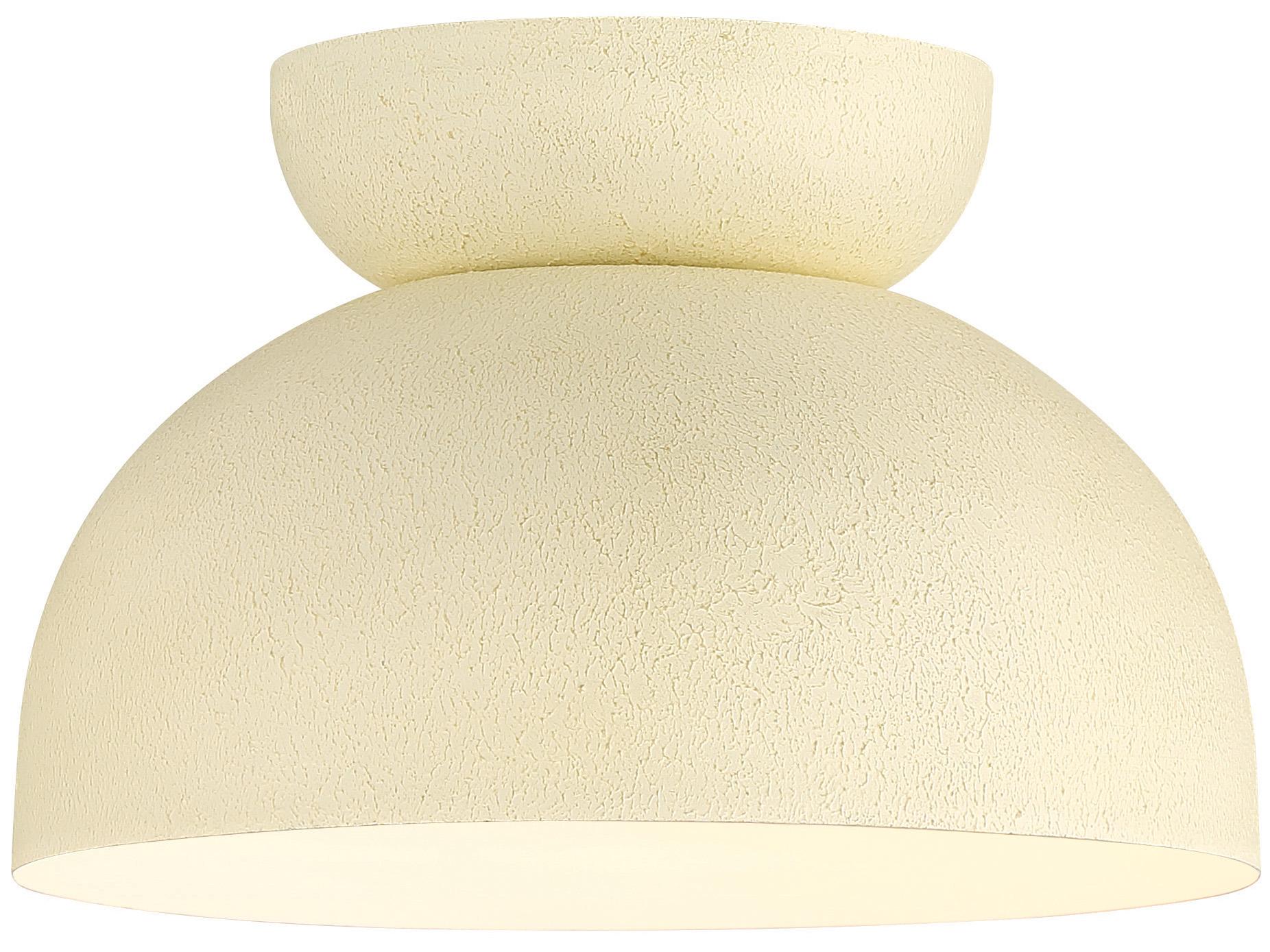Craftmade Ventura 1-Light Cottage White Dome Flush Mount