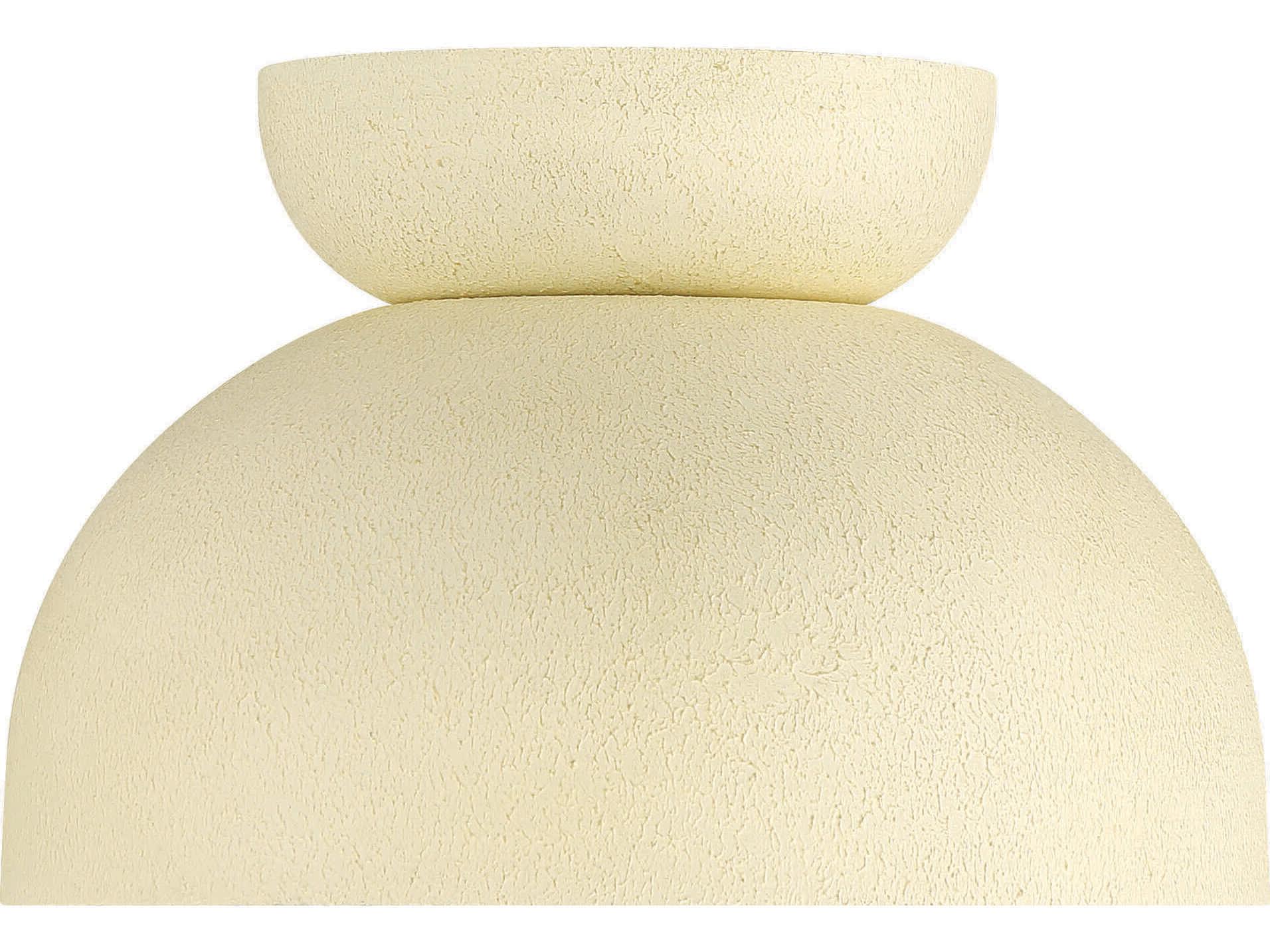 Craftmade Ventura 1-Light Cottage White Dome Flush Mount