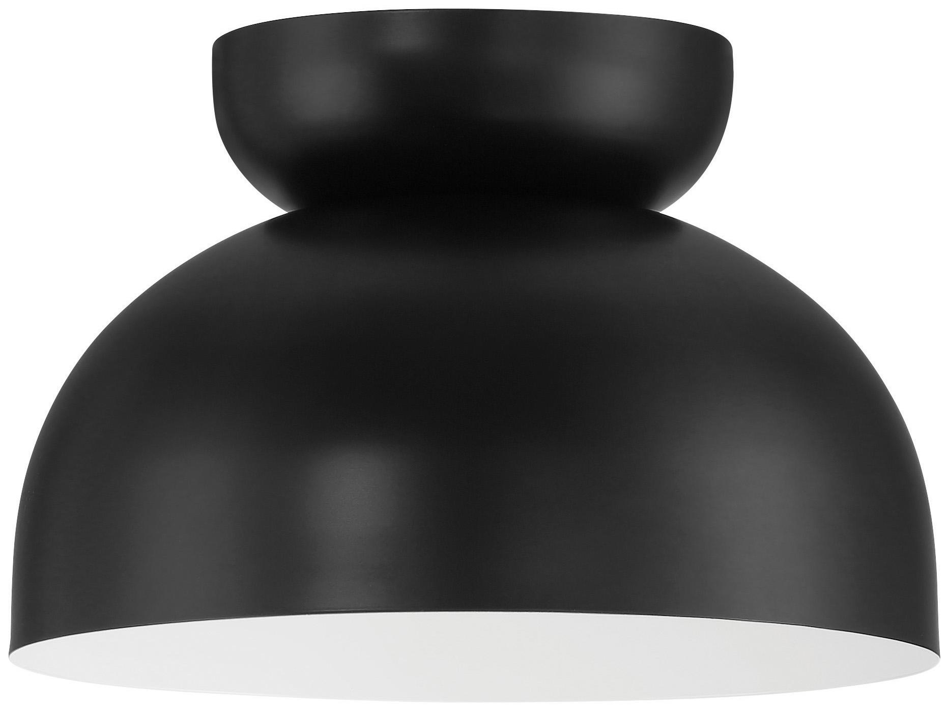 Craftmade Ventura 1-Light Flat Black Dome Flush Mount