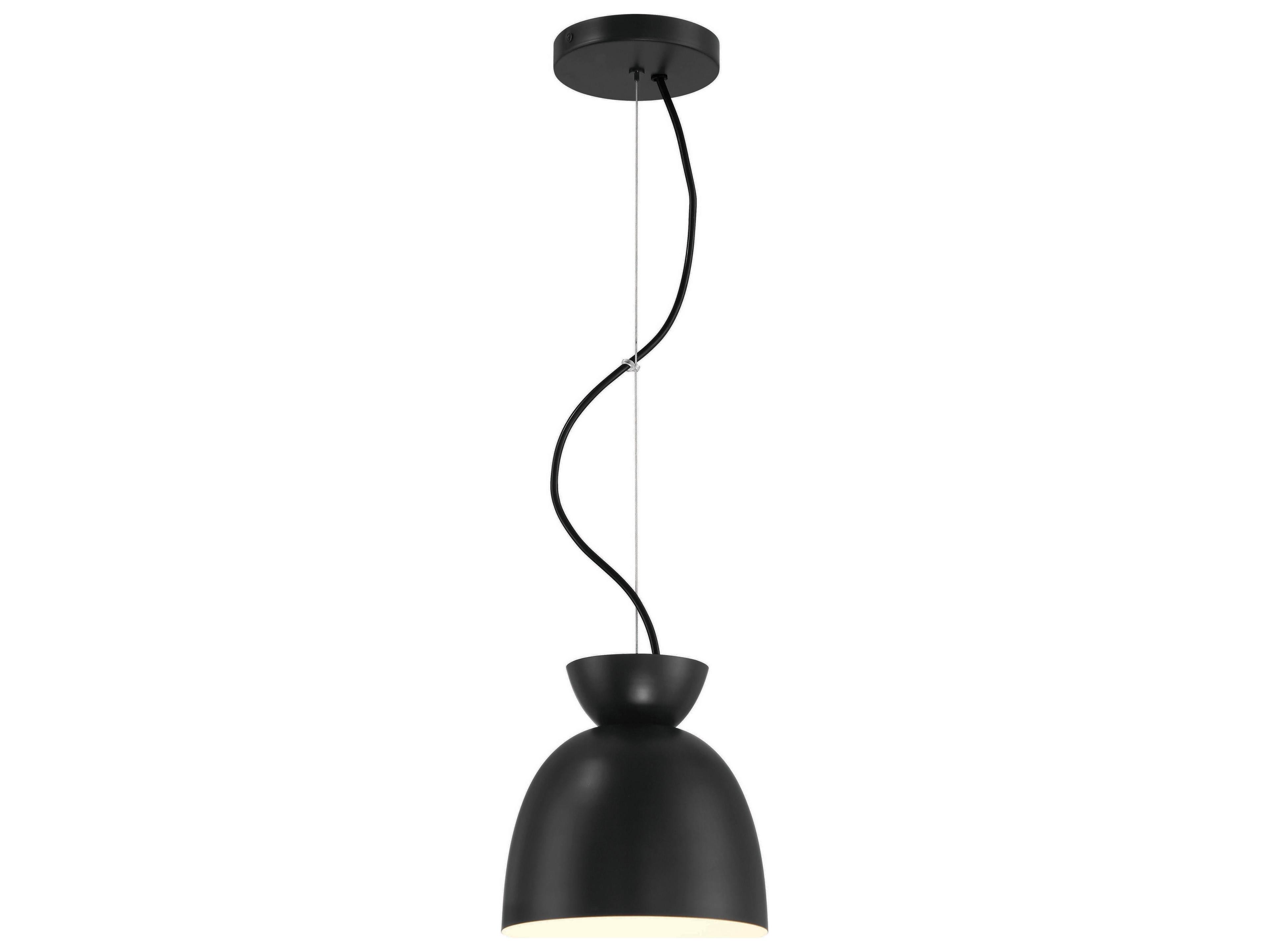 Craftmade Ventura 1-Light Flat Black Dome Mini Pendant