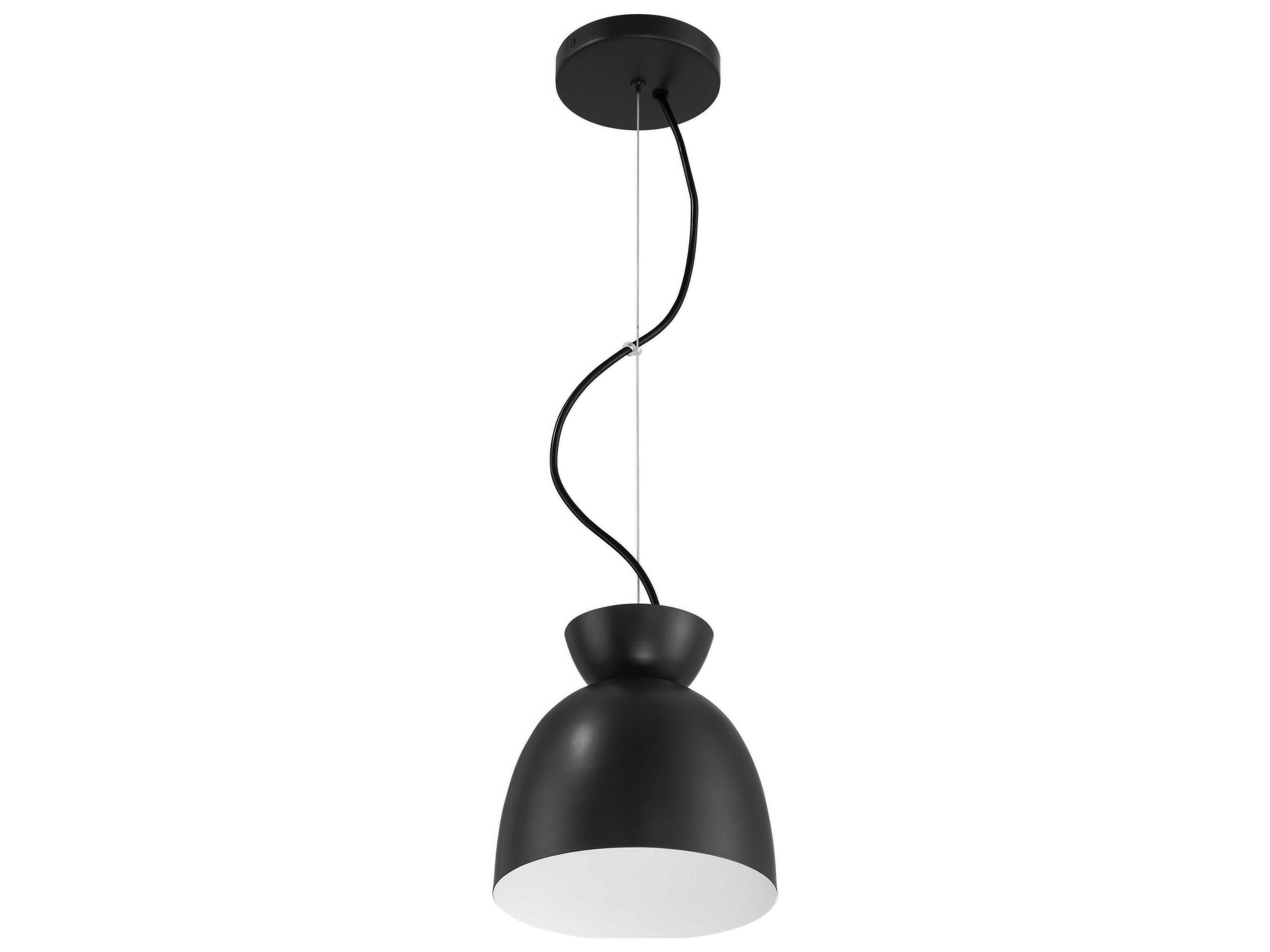 Craftmade Ventura 1-Light Flat Black Dome Mini Pendant