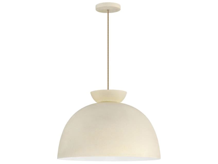 Craftmade Ventura 1-Light Cottage White Dome Pendant