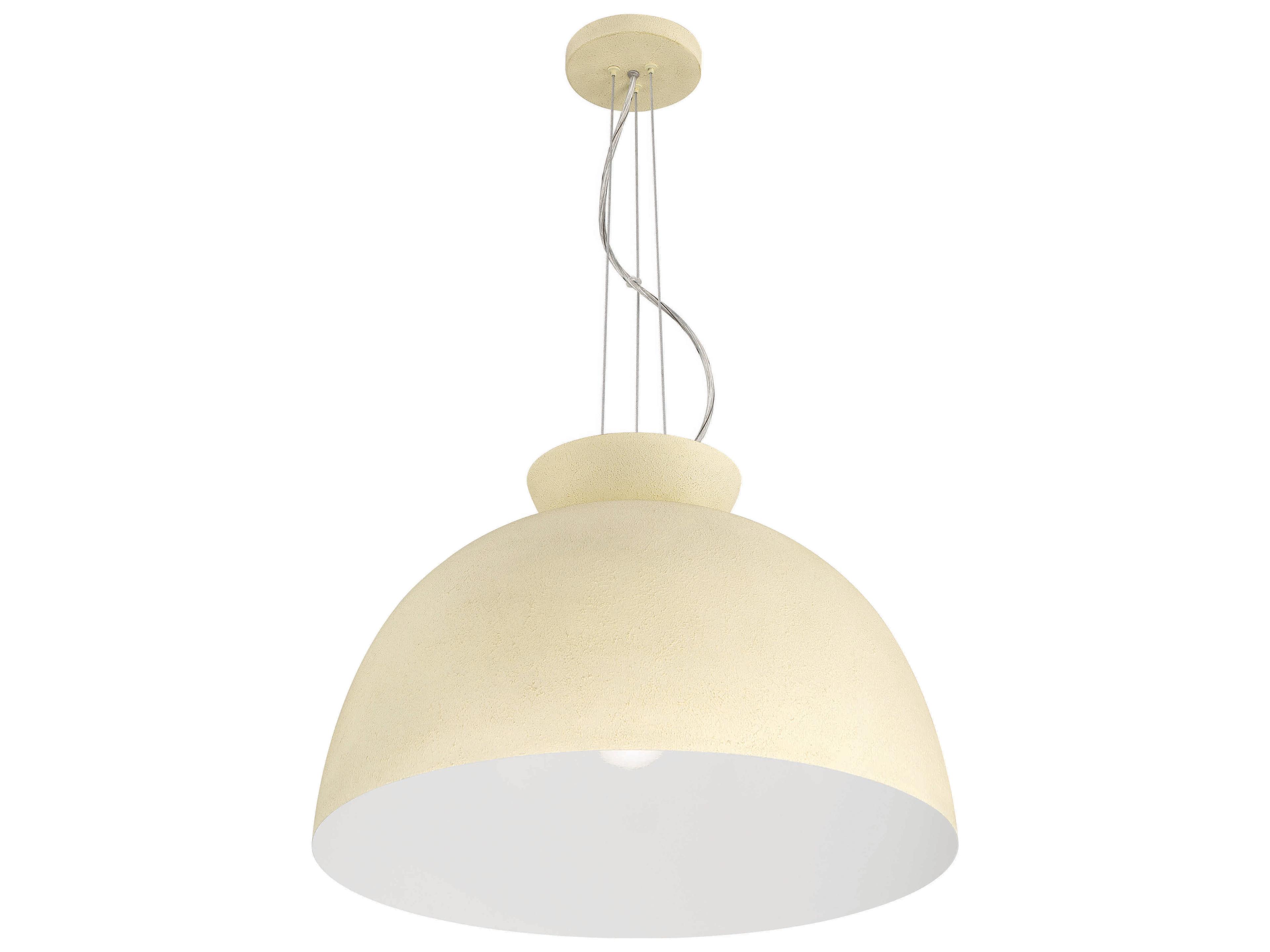 Craftmade Ventura 1-Light Cottage White Dome Pendant