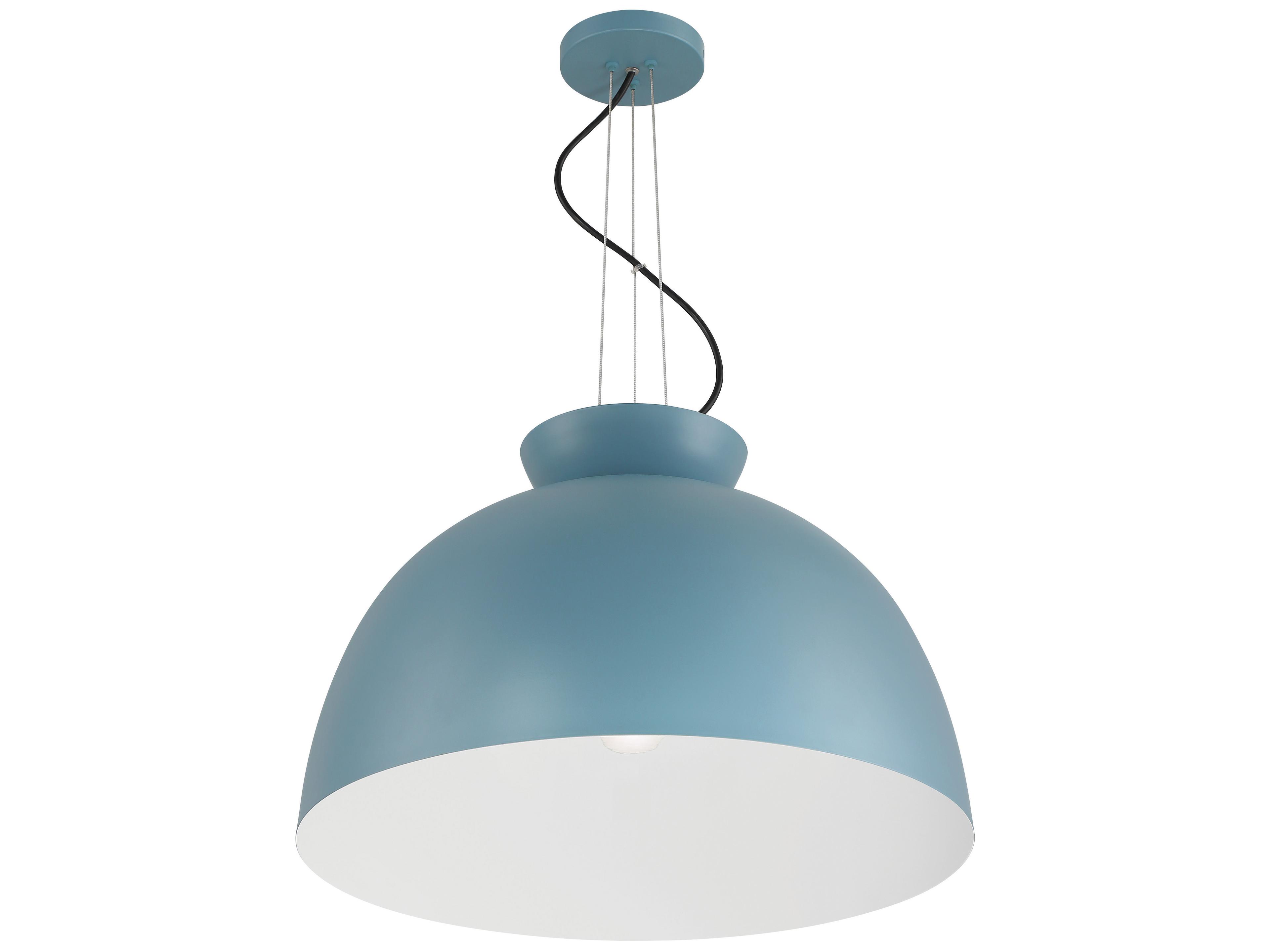 Craftmade Ventura 1-Light Dusty Blue Dome Pendant