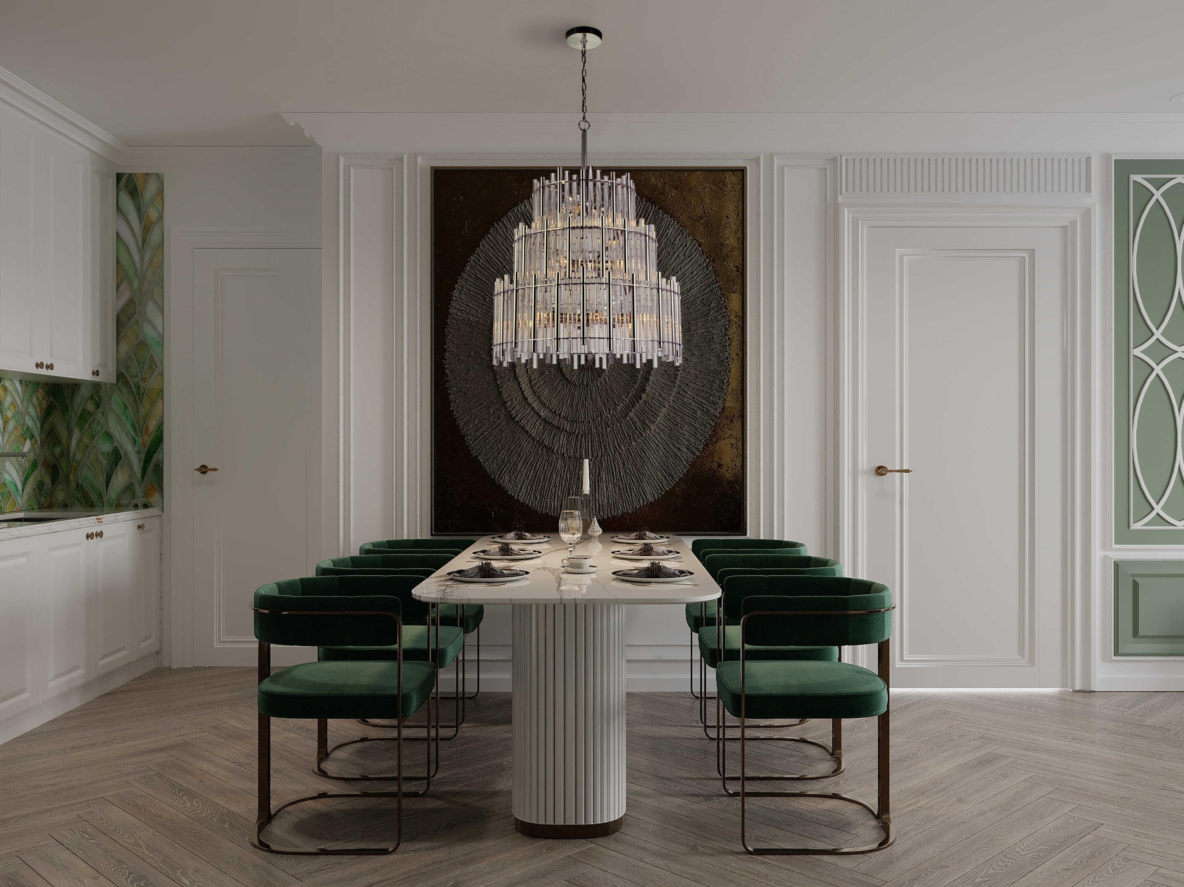 Craftmade Reveal 13-Light Chrome Drum Chandelier