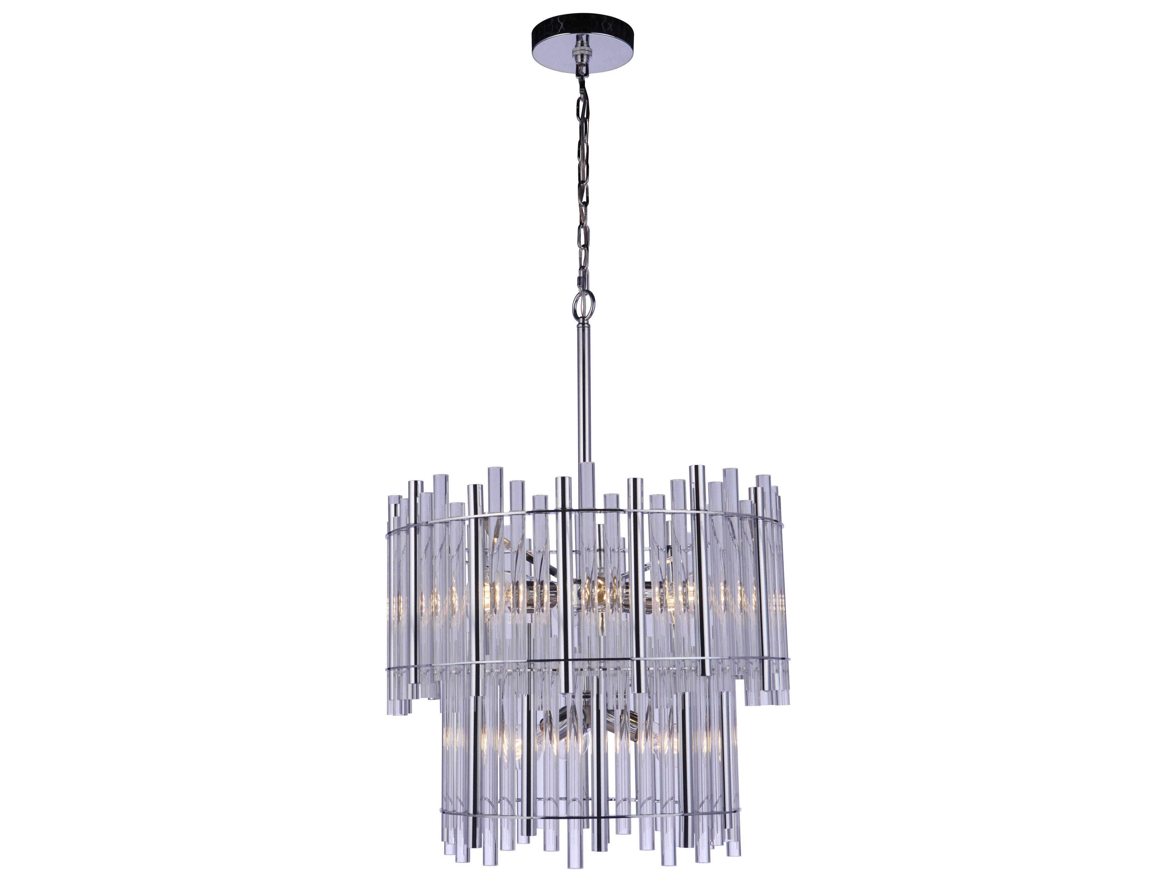 Craftmade Reveal 9-Light Chrome Drum Chandelier